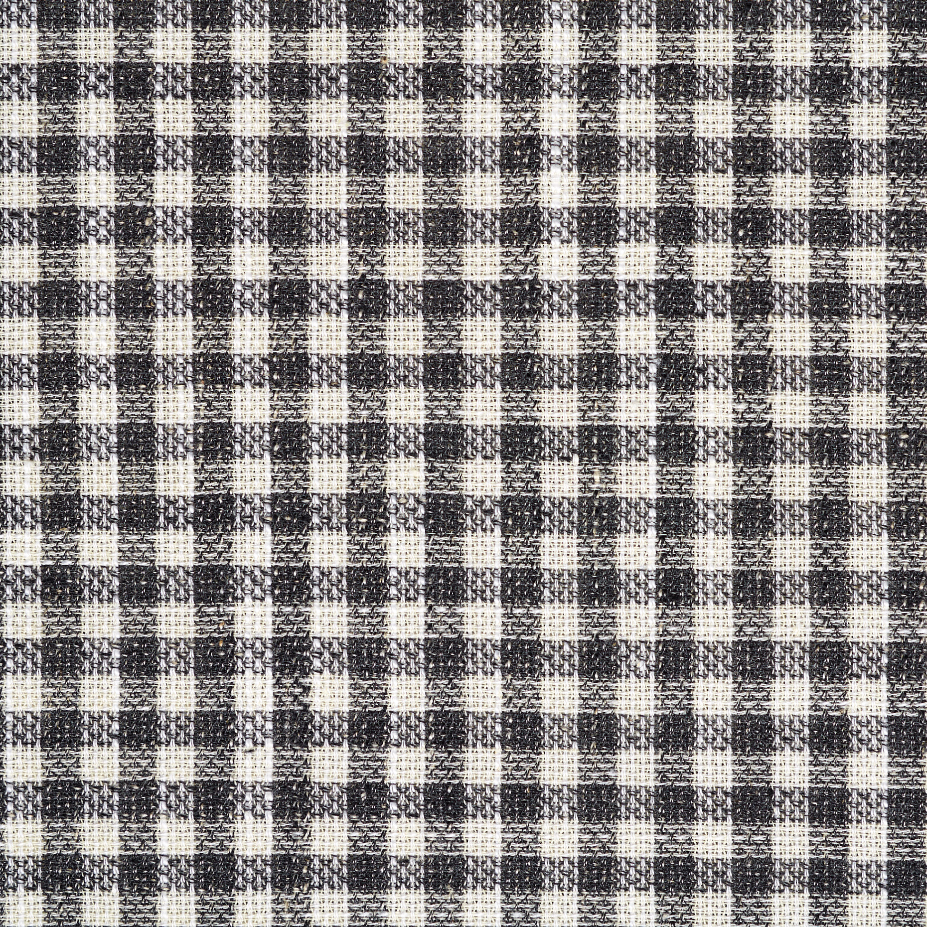 Виргинская шерсть, Клетка, Snow White&Steel Gray (F000042464) - Ткань