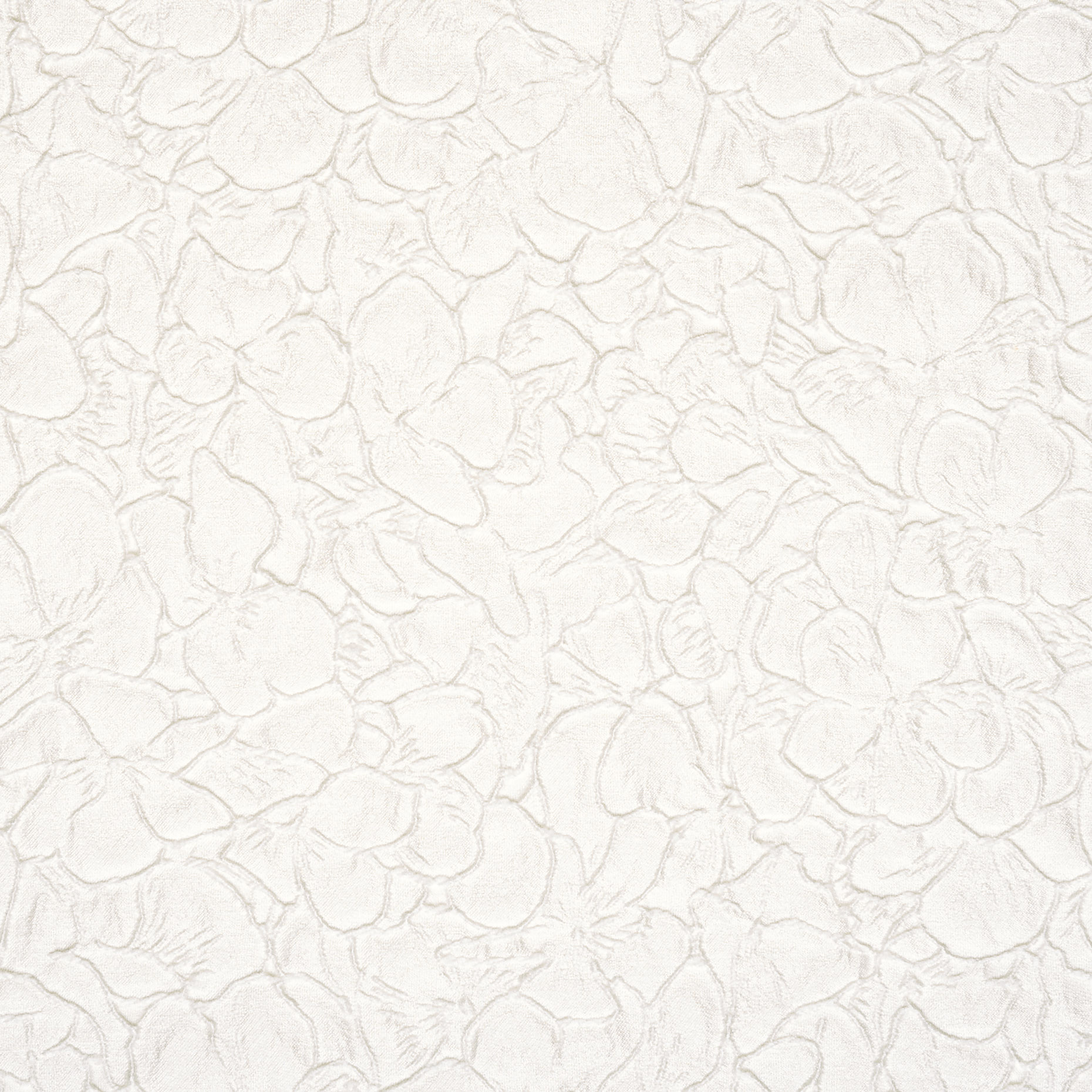JACQUARD, TONE ON TONE, FLORAL, SNOW WHITE (B0000057) - Texture