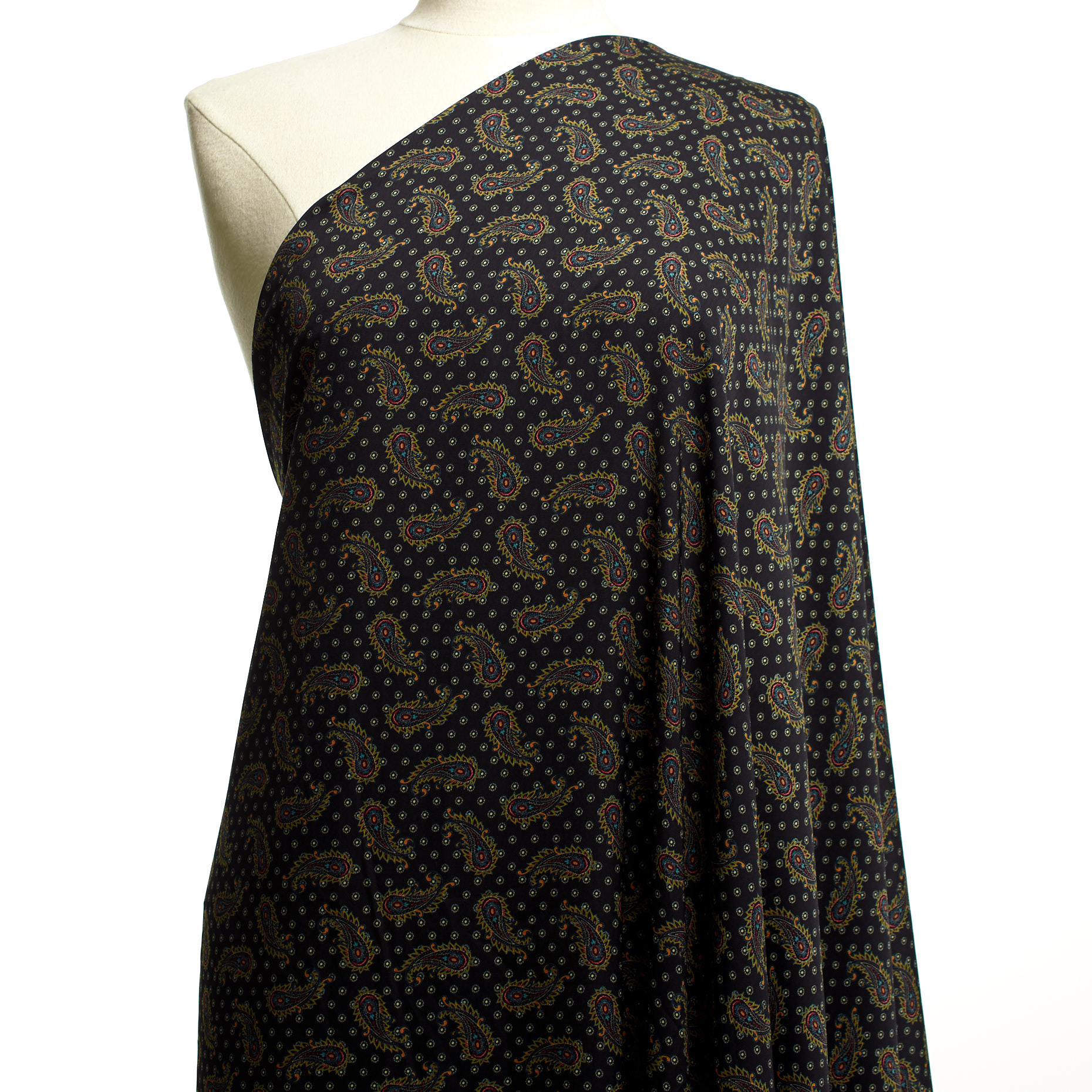 LINING, PRINTED, PAISLEY, CARBON&FERN (F000039980) - Mannequin