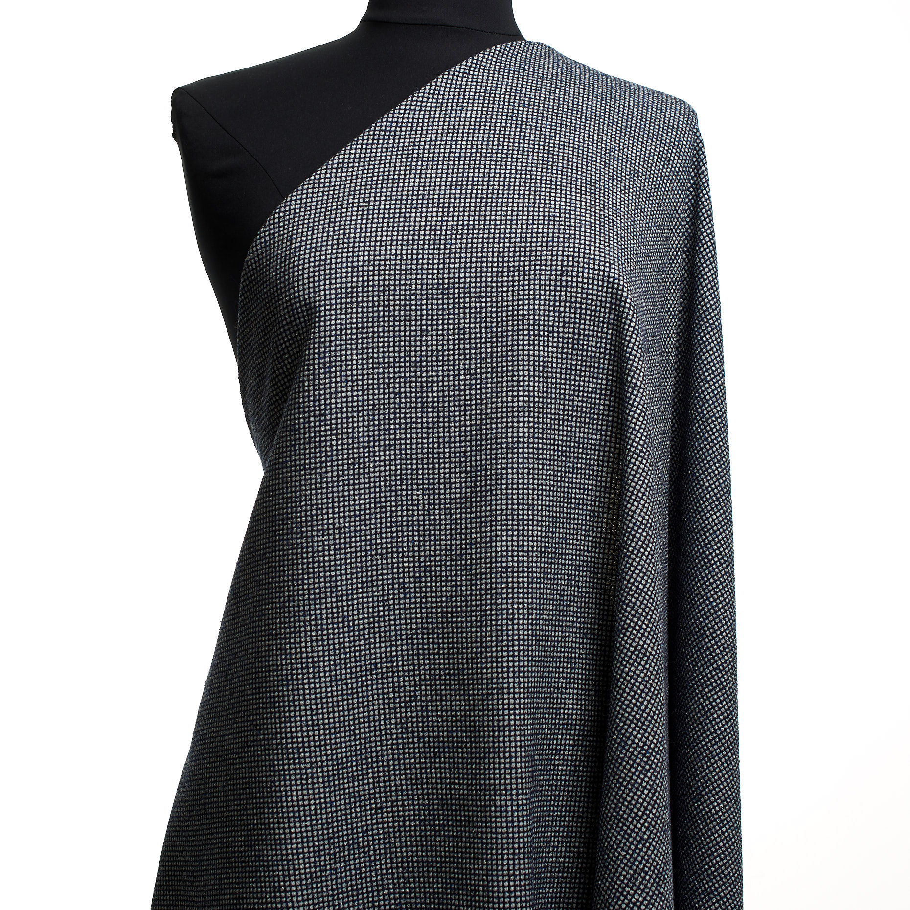 CRÊPE, WOOL BLEND, MICRO DESIGN, INKWELL (F000044833) - Mannequin