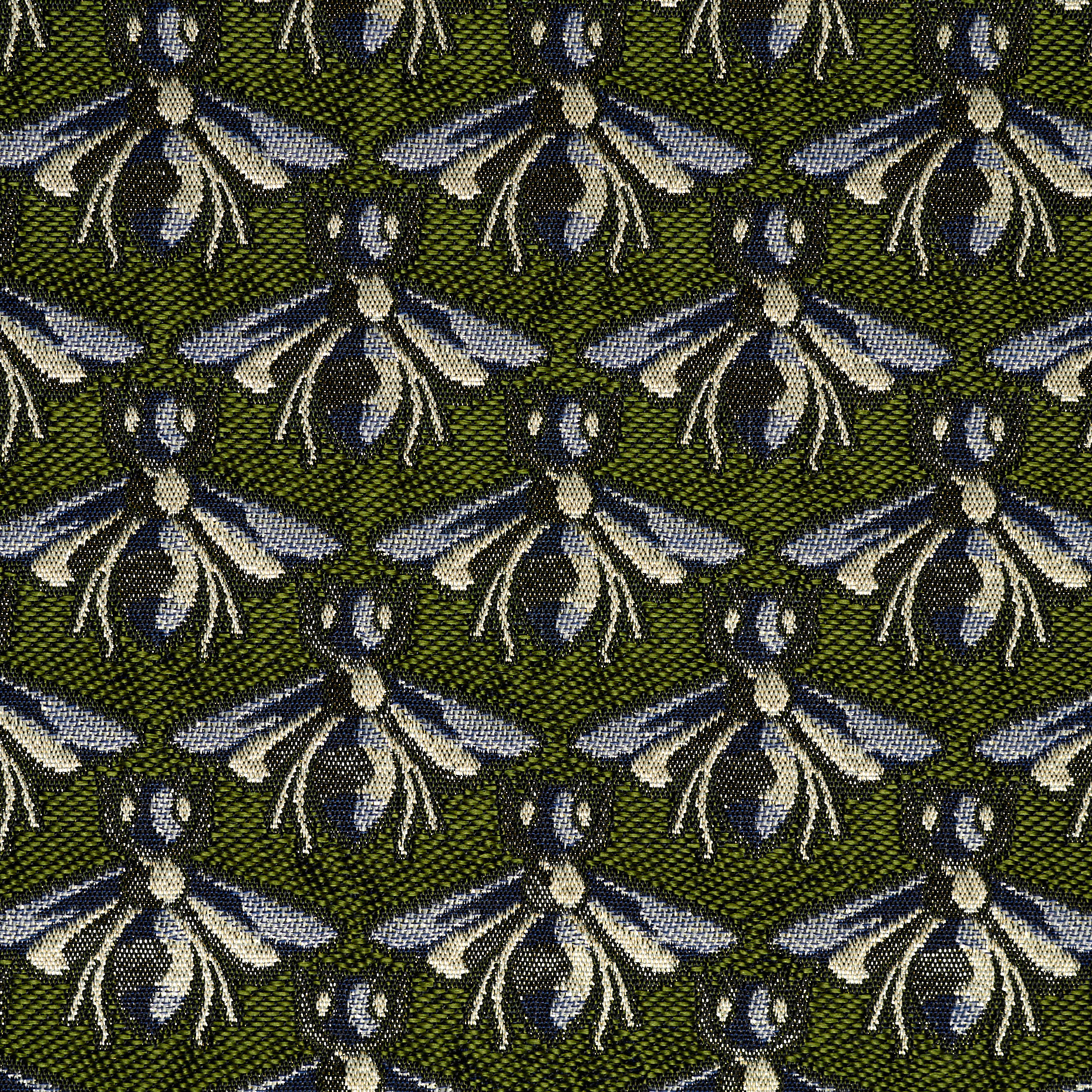 JACQUARD, COTTON BLEND, METALLIC, BURNT OLIVE&GILDED BEIGE (P000002450) - Texture