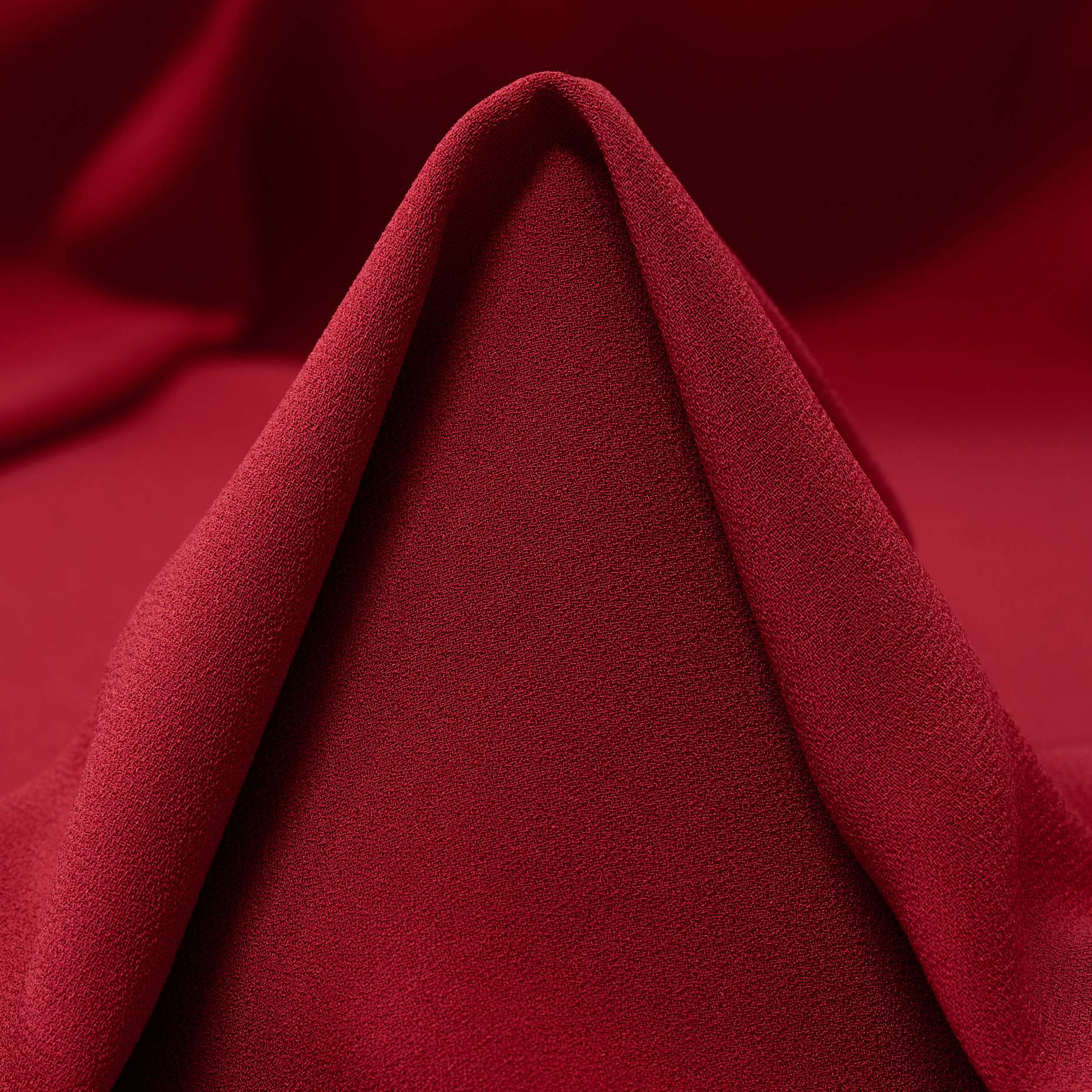 CRÊPE, SATIN, TRIACETATE, SAVVY RED (F000045985)