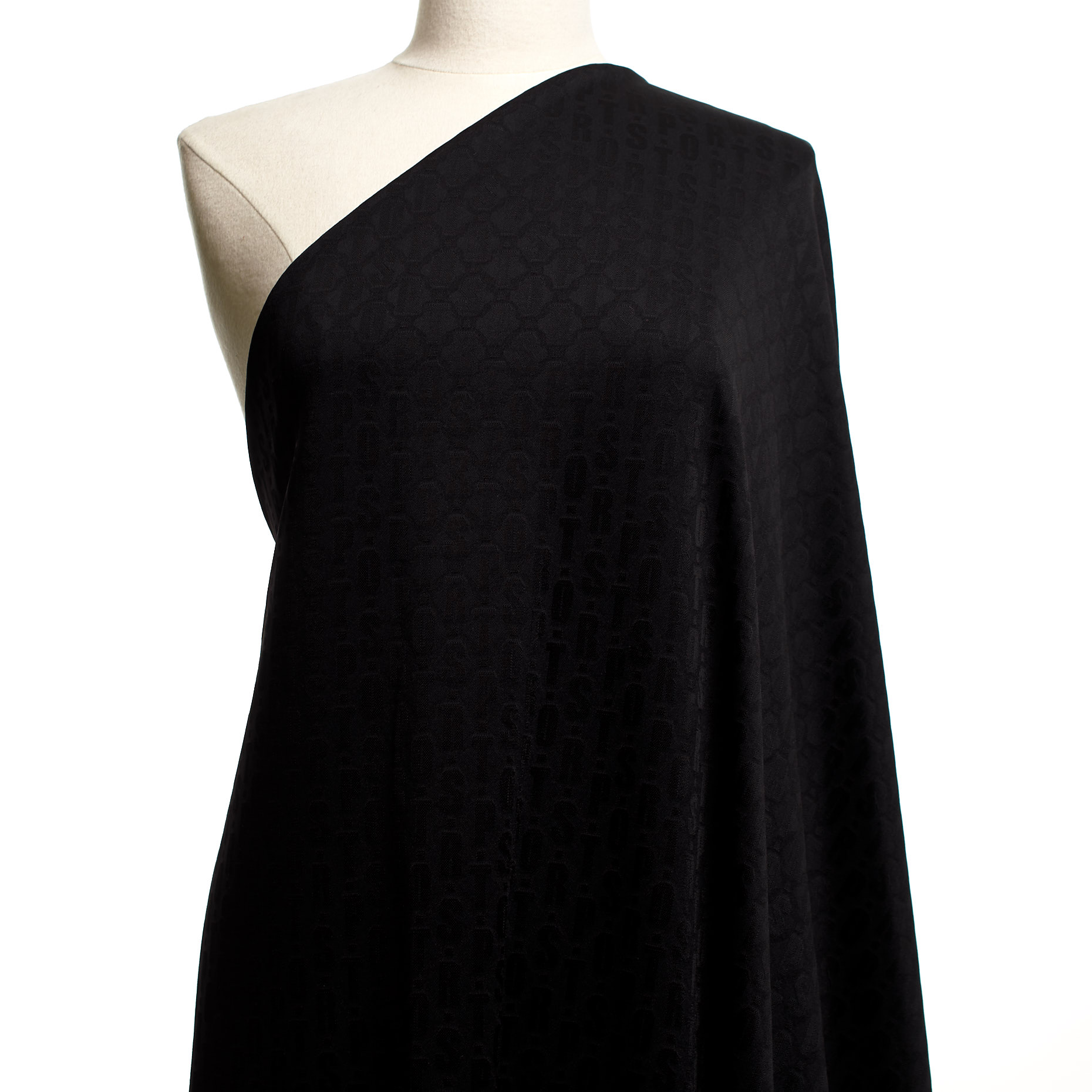 Jacquard, Viscosa, Black Sand (F000042908) - Manichino