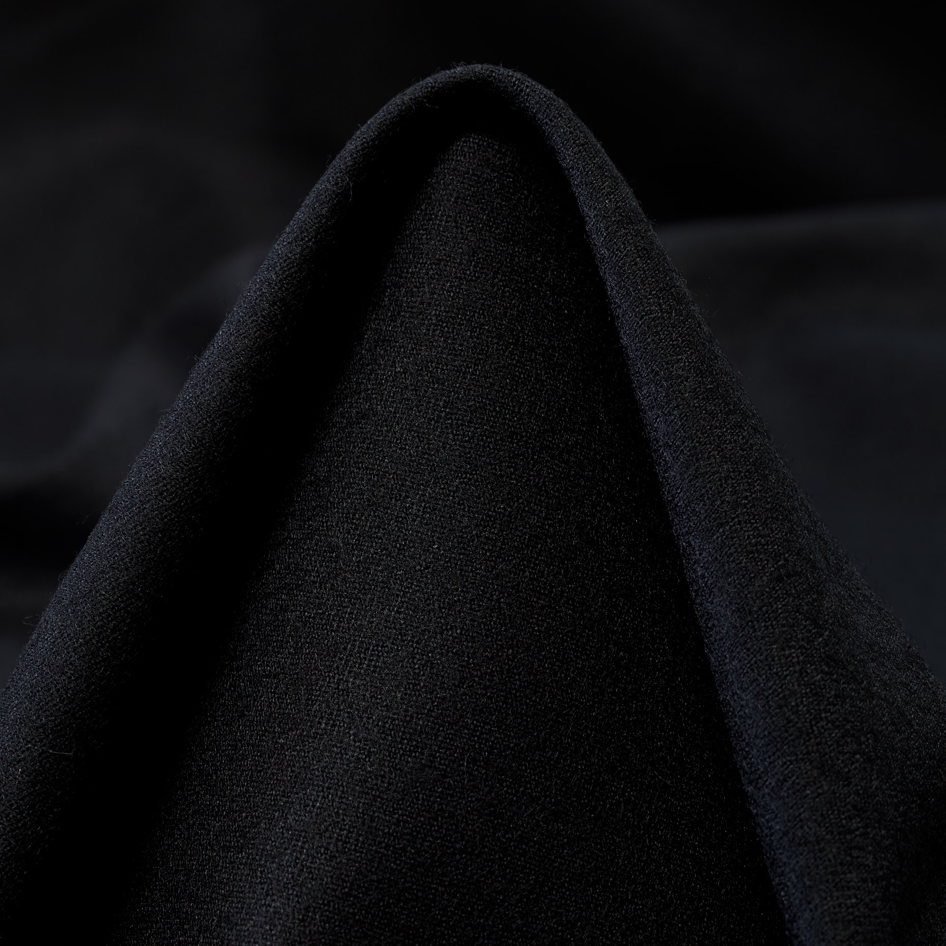 Flanela, Wełna dziewicza, Stretch, Raven Black (F000043850)