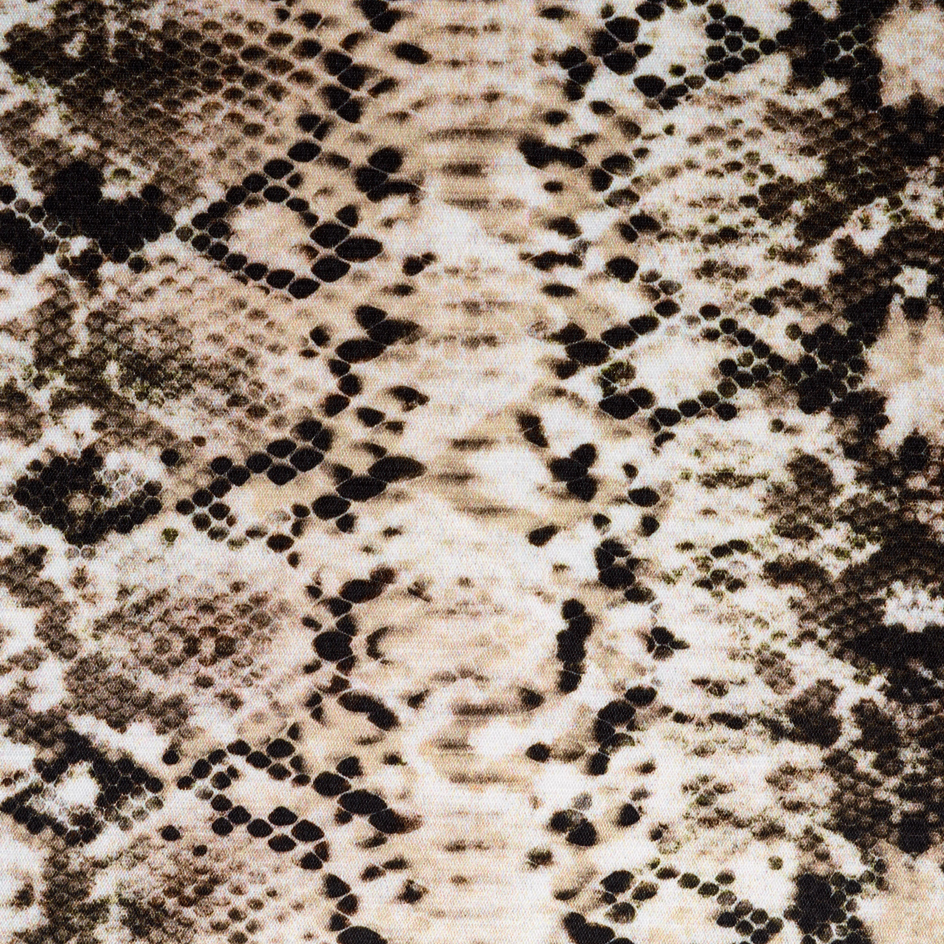 SATIN, VISCOSE BLEND, ANIMAL, ANTIQUE WHITE&RAVEN BLACK (F000041292) - Texture