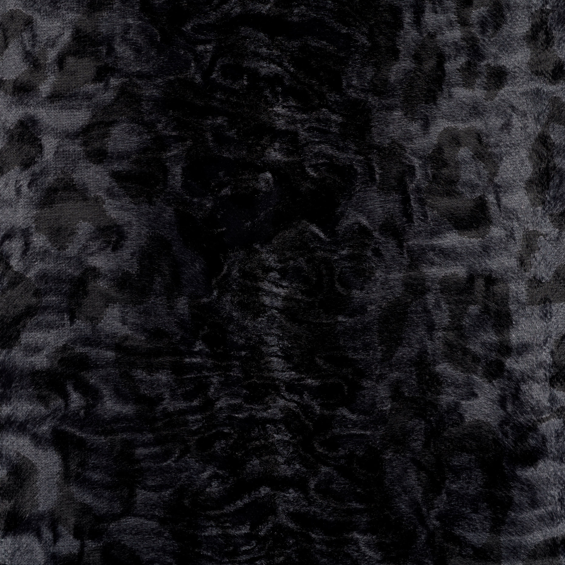 Fake Fur, Cotton Viscose, Animal, Blackened Pearl (F000038910) - Texture