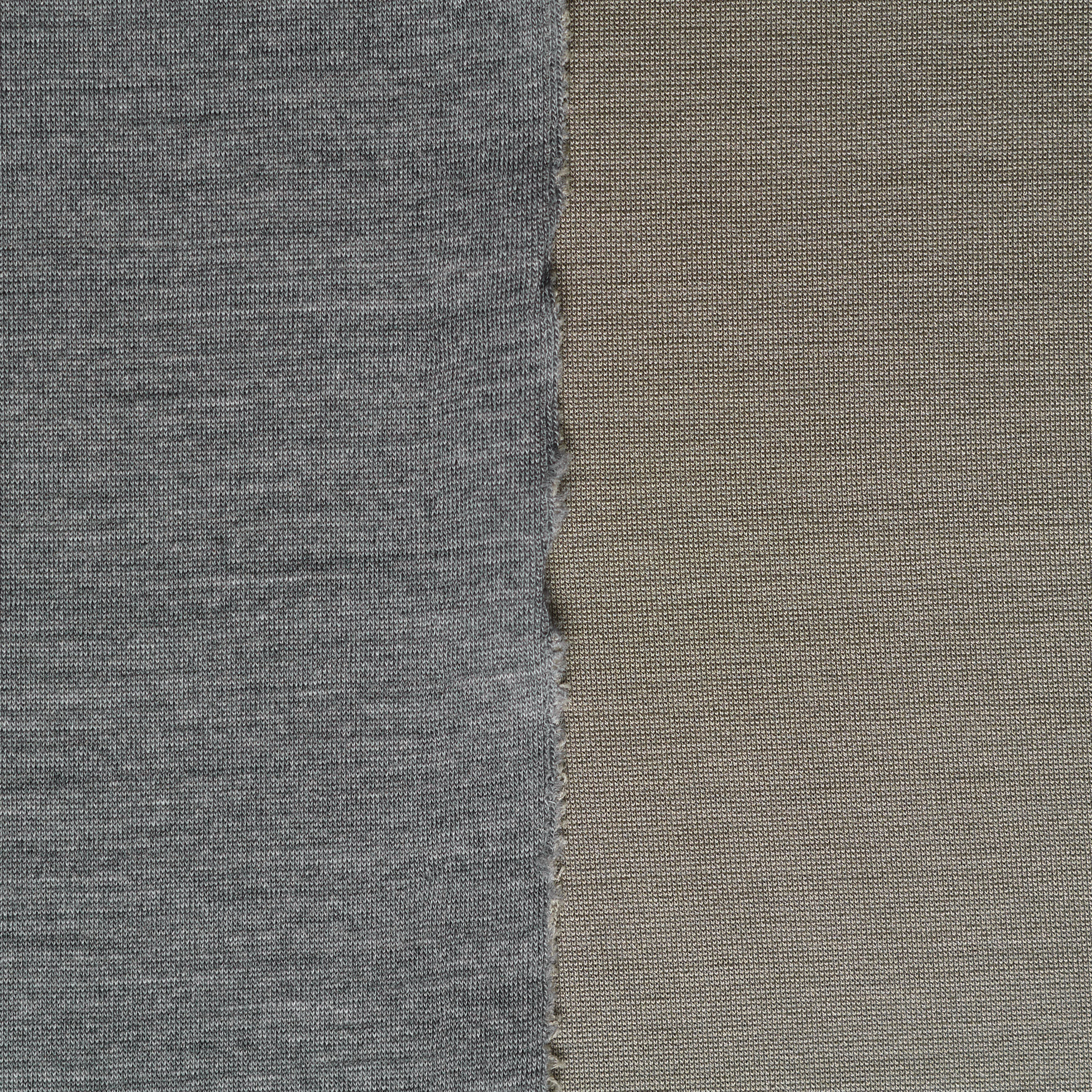 Double Jersey, Wolle, Melange Graphite (F000042002) - Gewebe