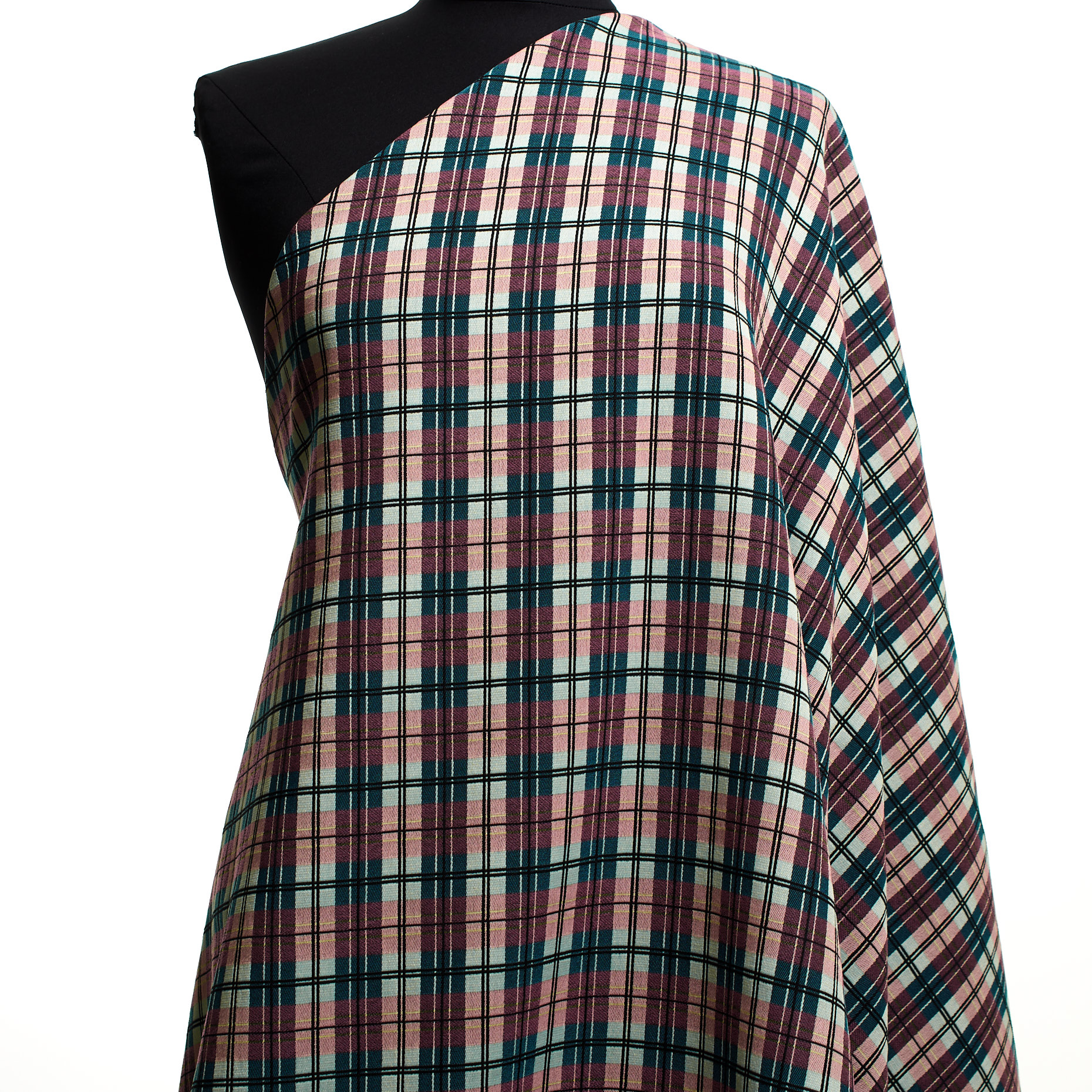 Jacquard, Cotone, Stretch, Pale Blush&Colonial Blue (P000002820) - Manichino