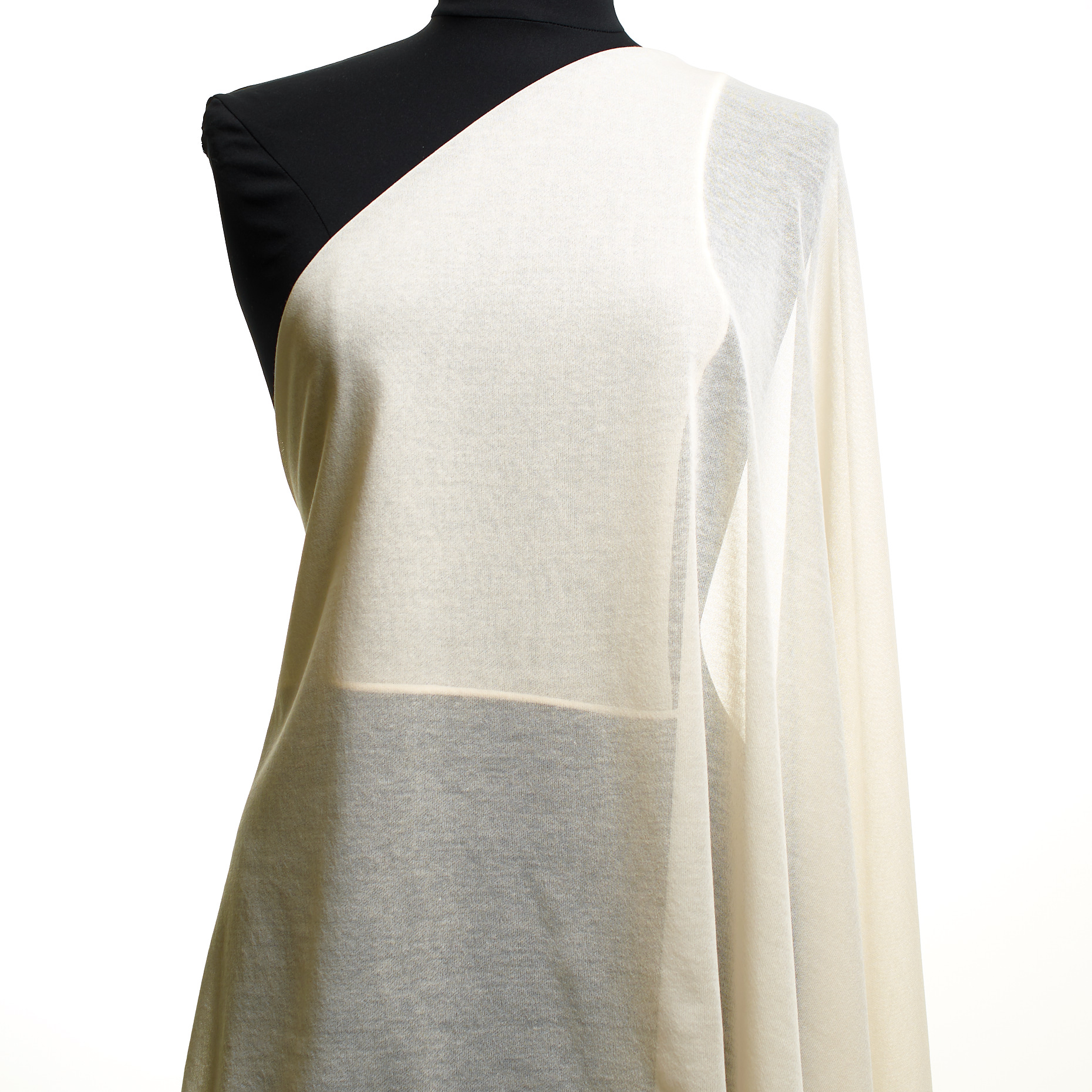 SINGLE JERSEY, COTTON, TRANSPARENT, SNOW WHITE (F000047116) - Mannequin