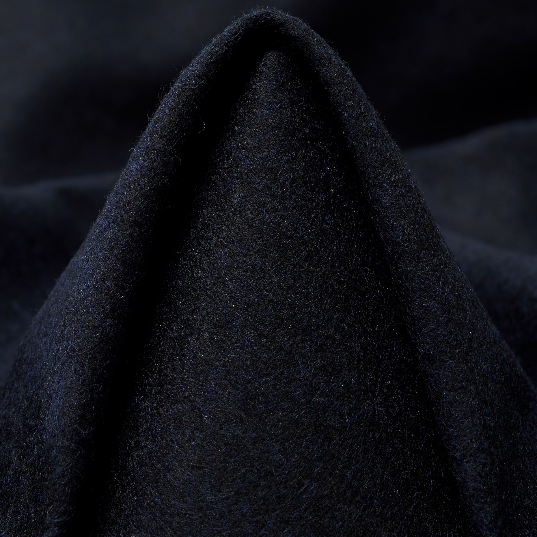 Трикотаж, Шерсть Смесовая, Шлифованный, Dark Sapphire (F000045137)