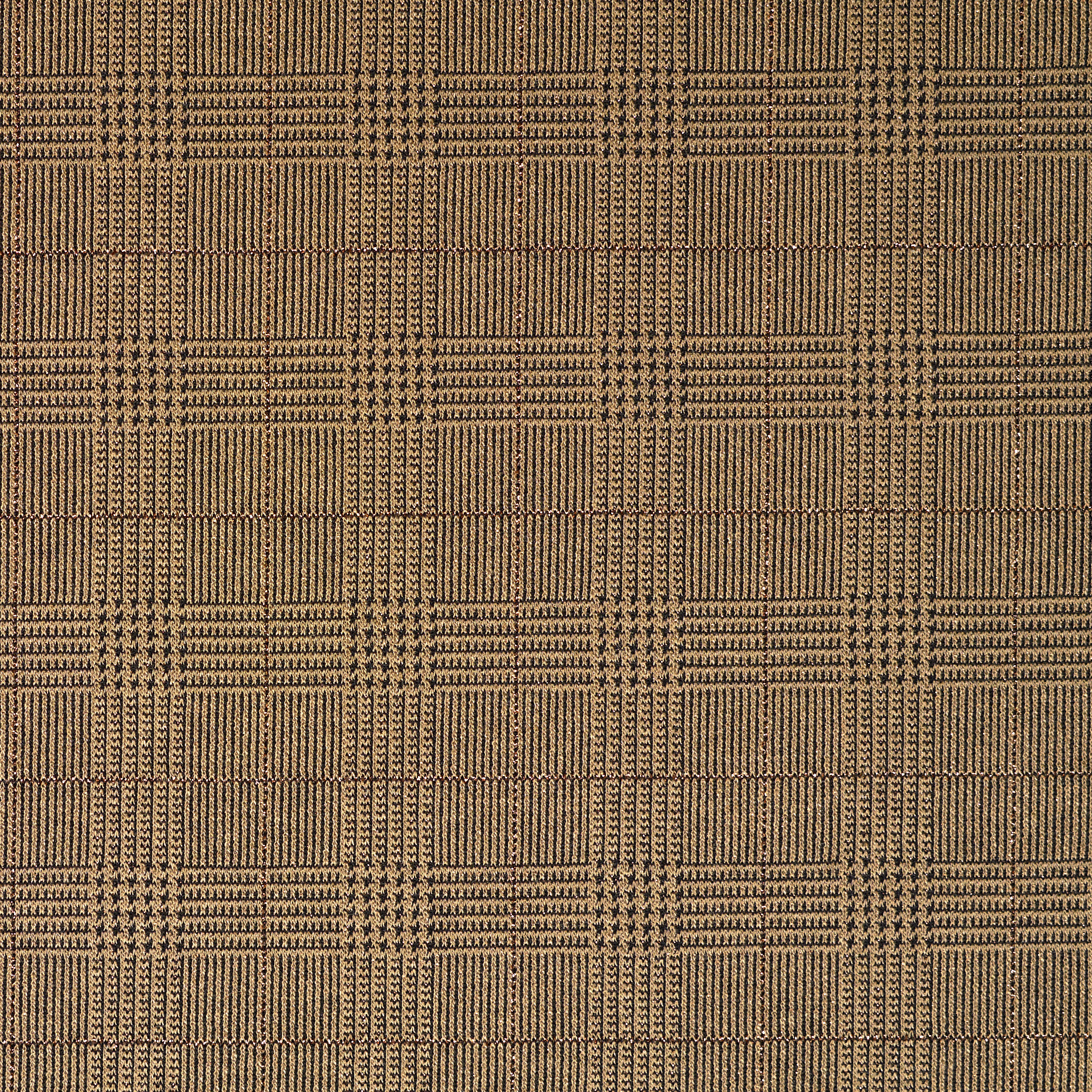 Jersey, Jacquard, Príncipe de Gales, Cinnamon (F000038461) - Tejido