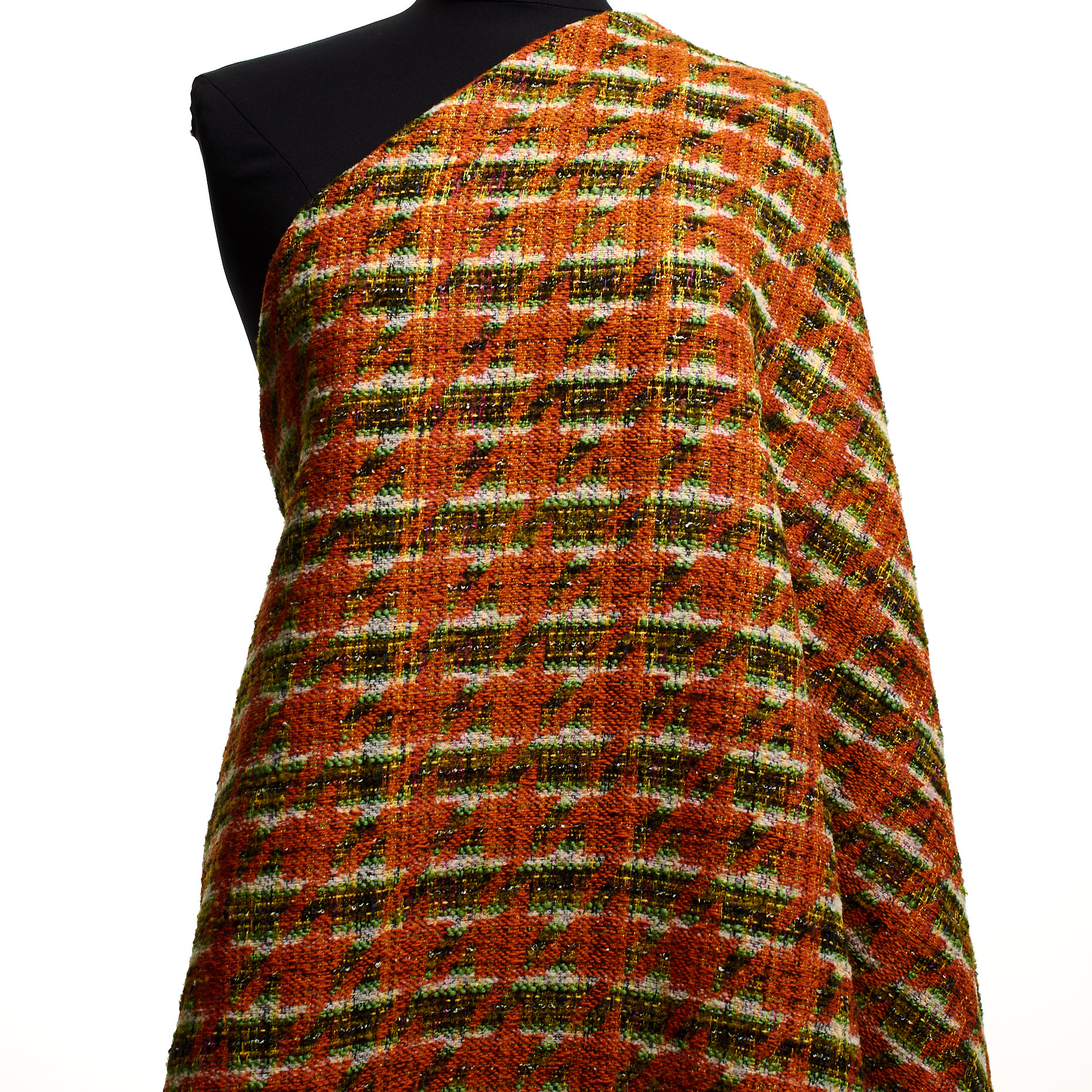 BOUCLÉ, CHANEL, DUSTY ORANGE&GRASS GREEN (P000002900) - Mannequin