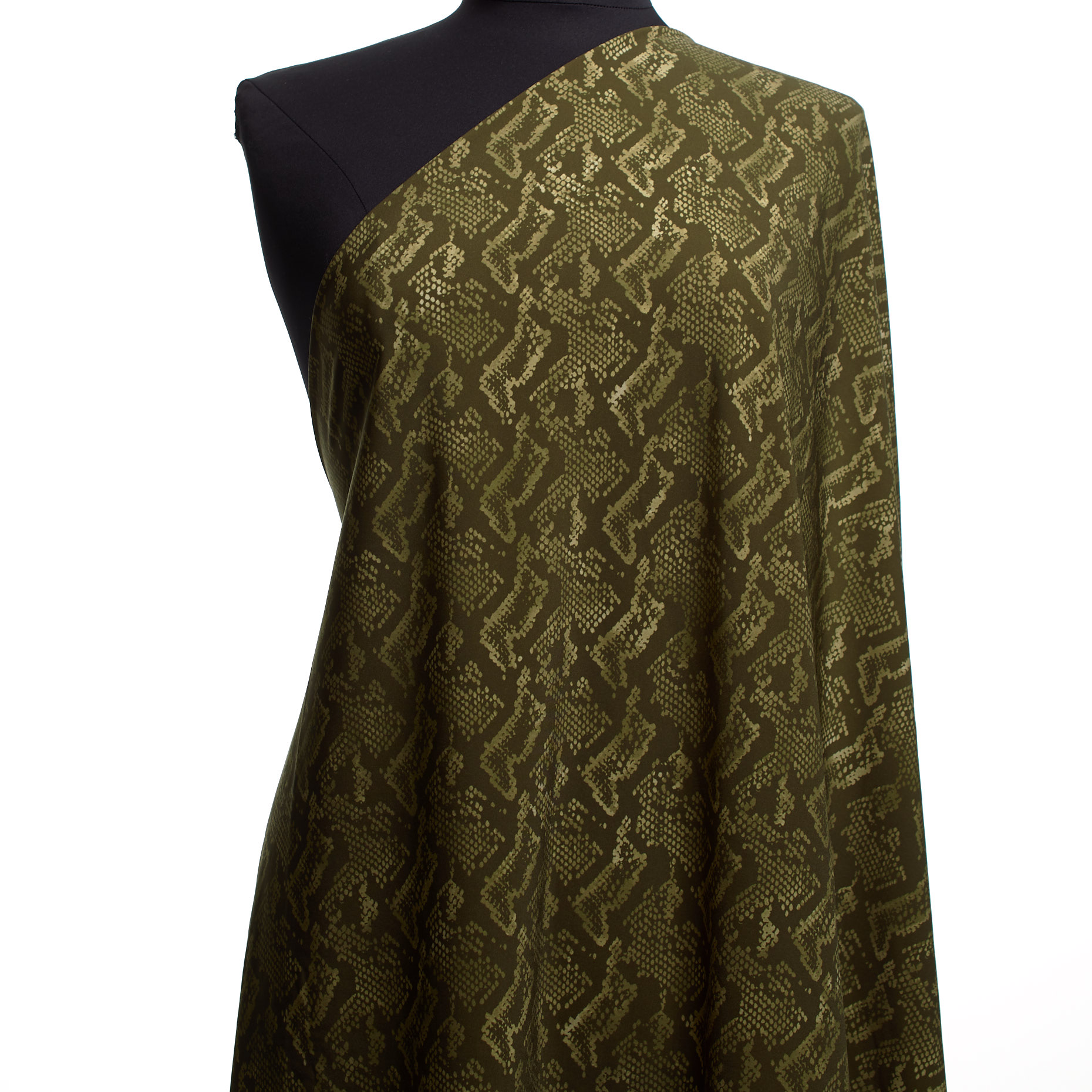 TECHNO JERSEY, ANIMAL, HIGH ELASTICITY, BURNT OLIVE (F000041351) - Mannequin