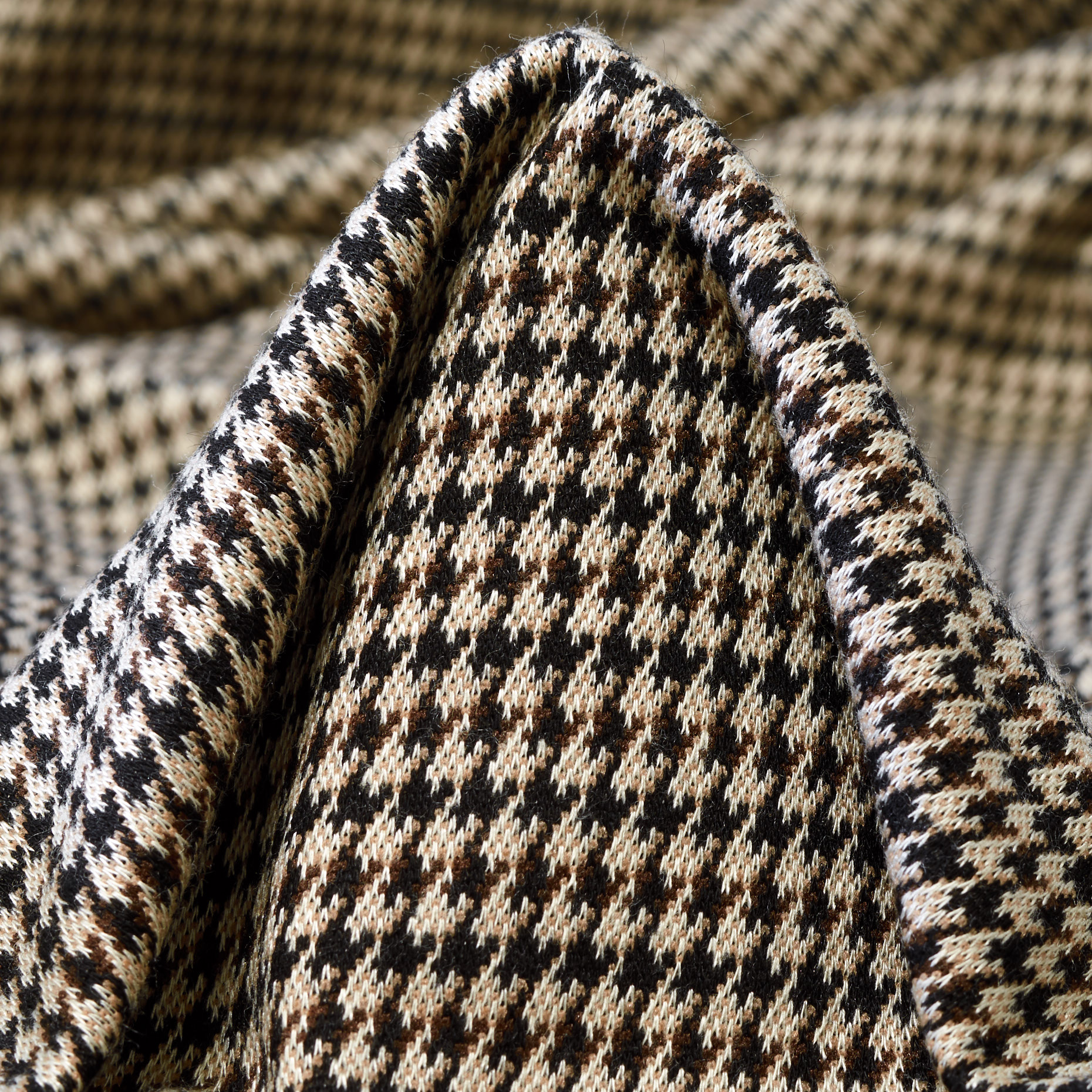 Jersey, Jacquard, Viscosa, Raven Black&Brown Rice (F000041600)