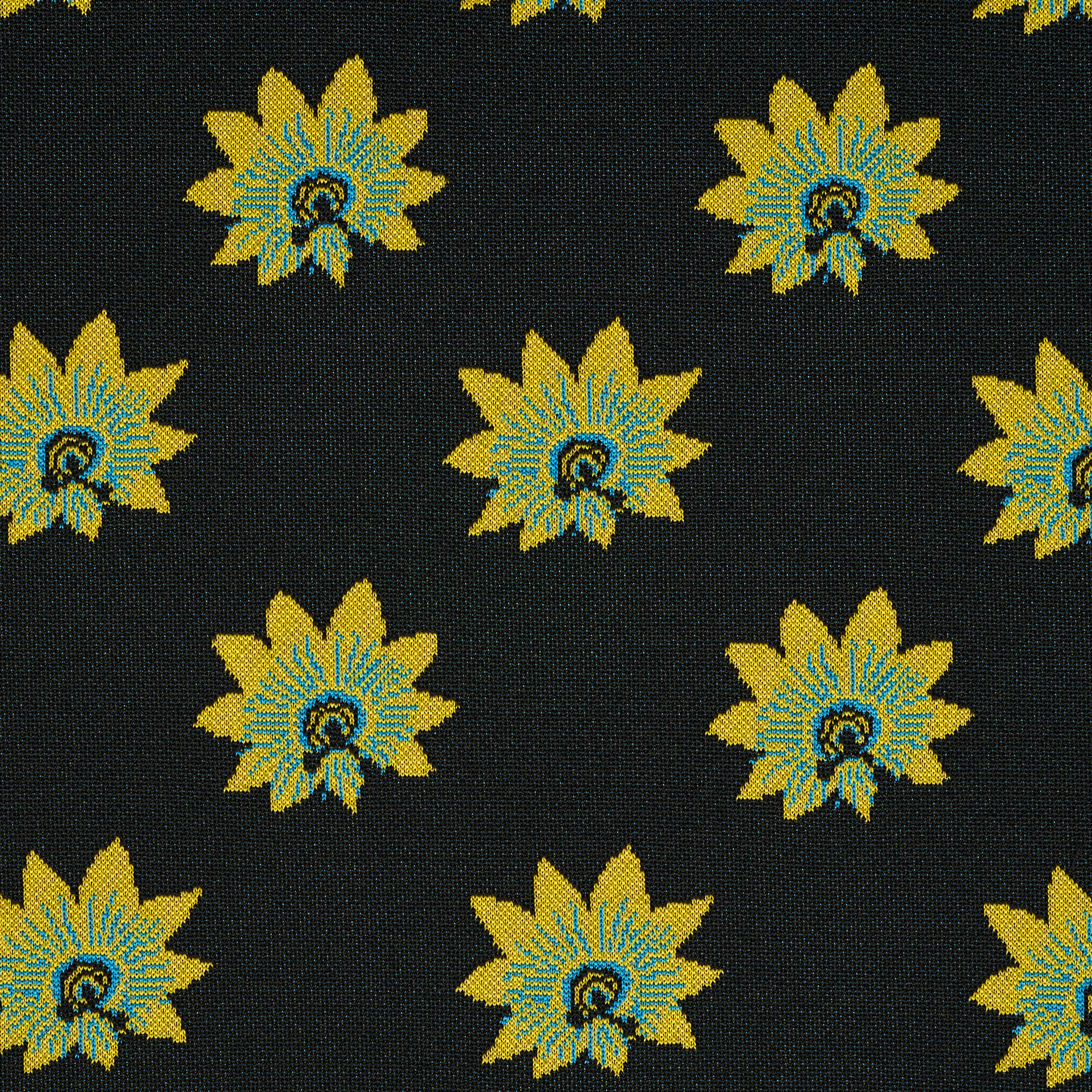 Jacquard, Elástico, Raven Black&Sunlight (F000036436) - Tejido