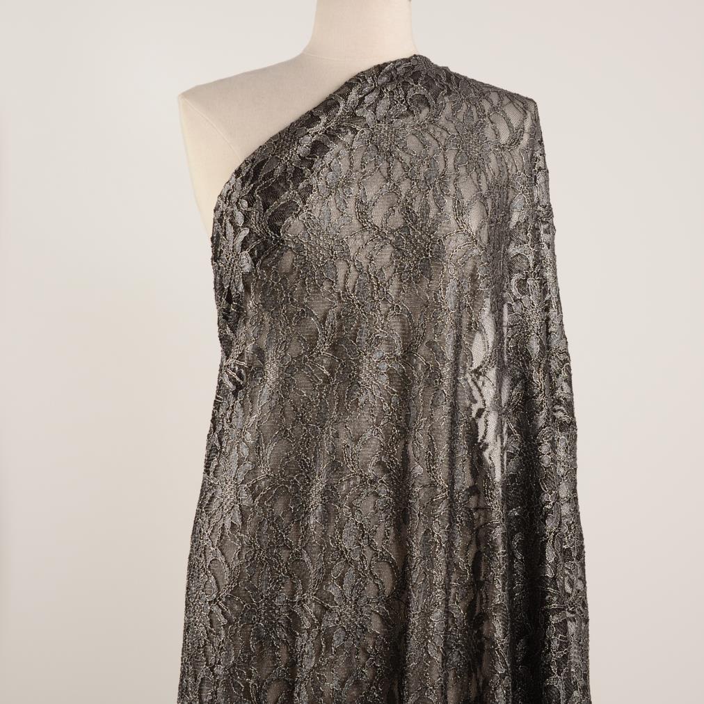 LACE, POLYAMID, FLORAL, BRUSHED NICKEL (F000027936) - Mannequin