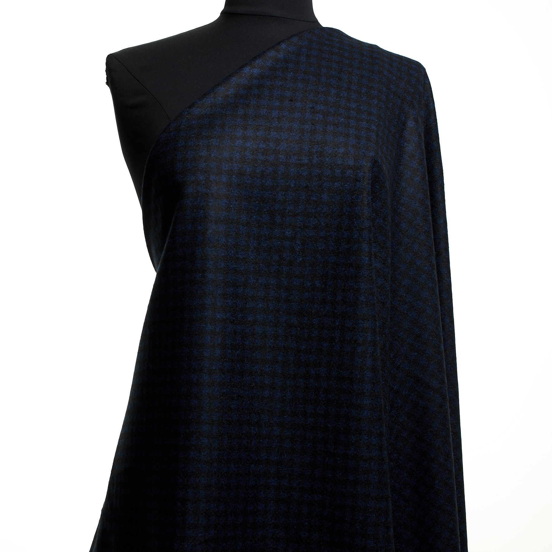 Jersey, Misto Lana, Quadro, True Navy&Raven Black (F000044290) - Manichino