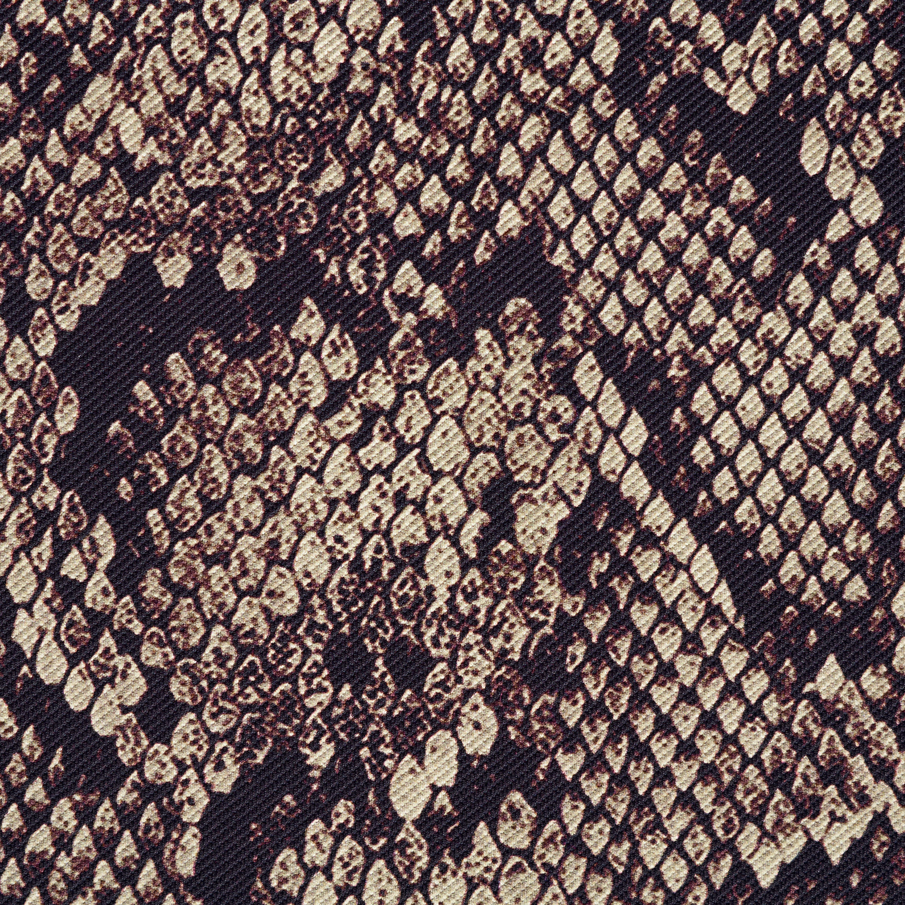 JERSEY, PRINTED, ANIMAL, VINTAGE KHAKI&DEEP PURPLE (F000043105) - Texture