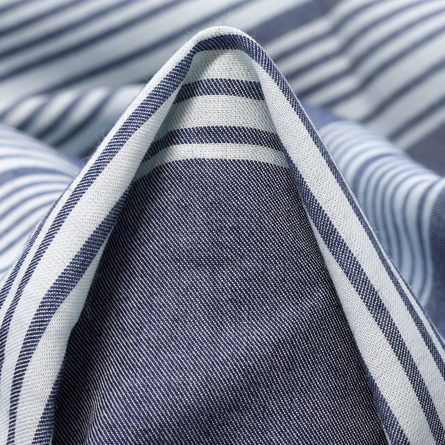 TWILL, COTTON, STRIPES, MIDNIGHT NAVY (F000039479)