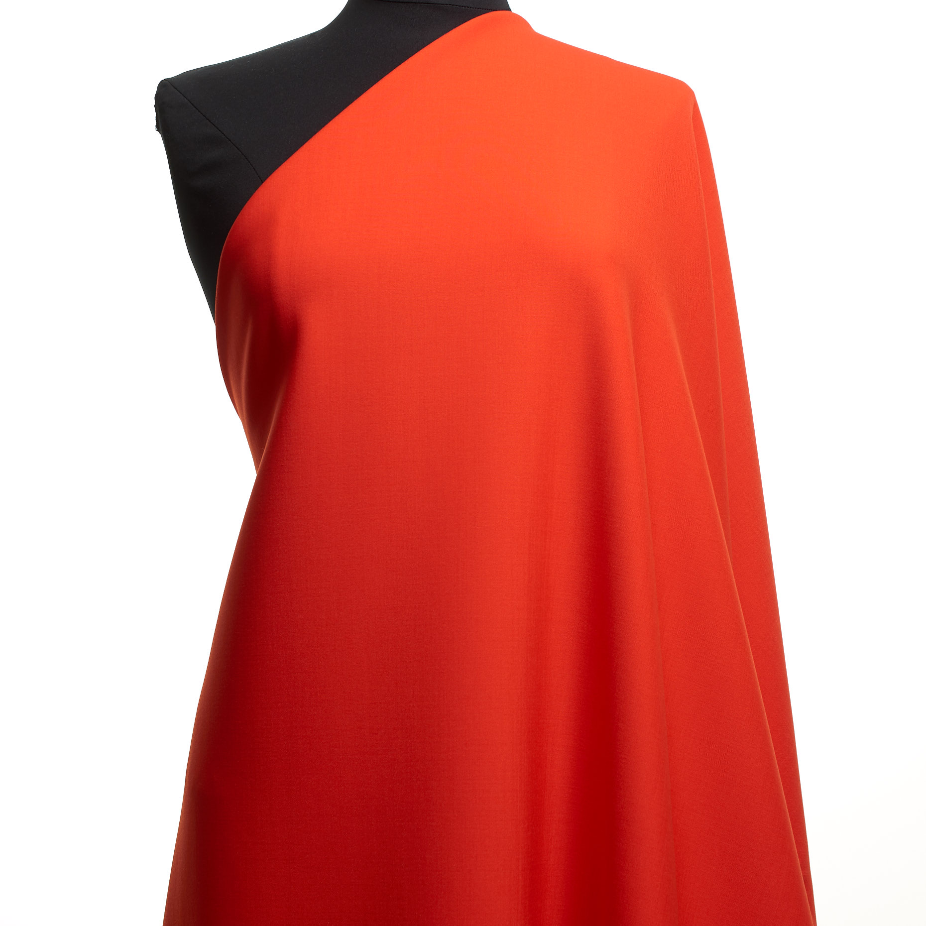 DOUBLE, WOOL BLEND, BONDED, POPPY RED (F000038930) - Mannequin