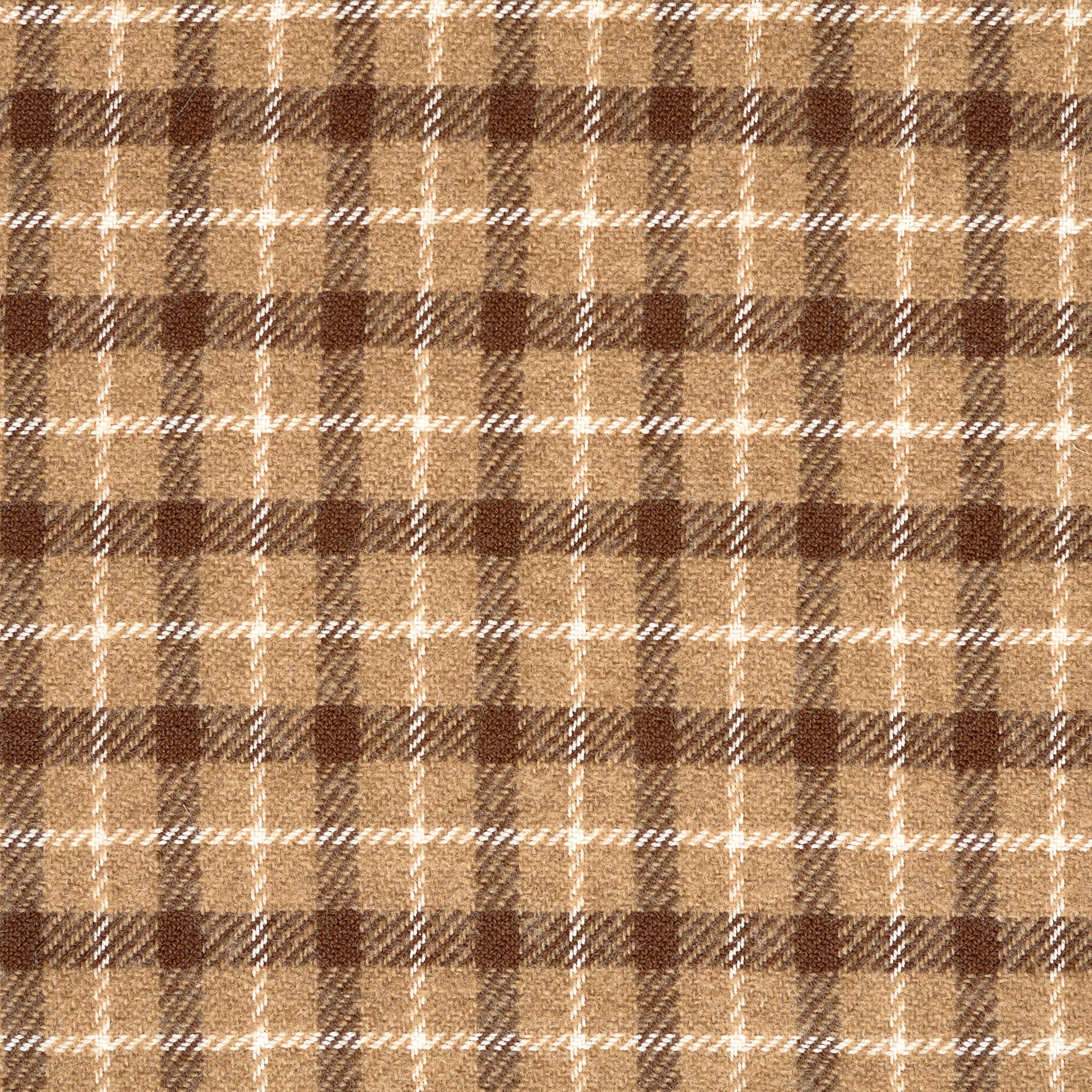 Wełna, Bawełna, Ramy, Tan (F000044185) - Tkana