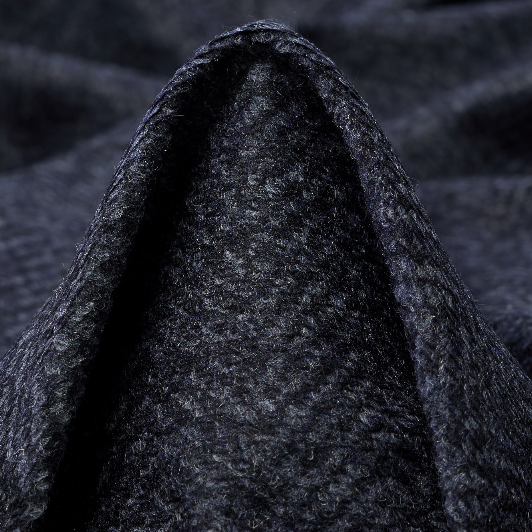 Трикотаж, Шерсть Смесовая, Шлифованный, Outer Space (F000045186)