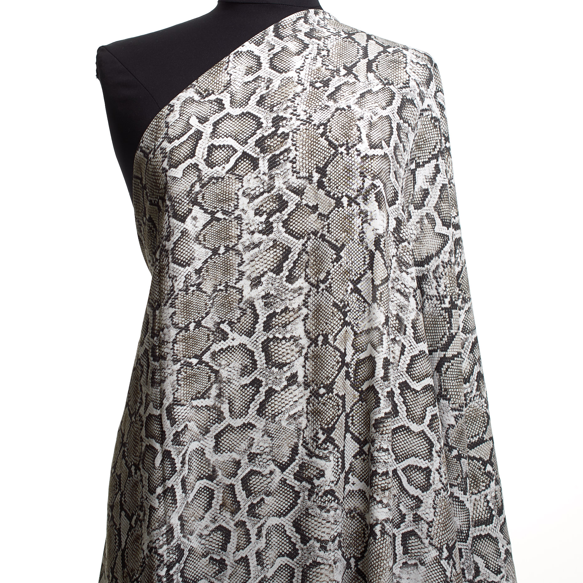 CRÊPE, VISCOSE, PRINTED, GRANITE GRAY (F000040379) - Mannequin