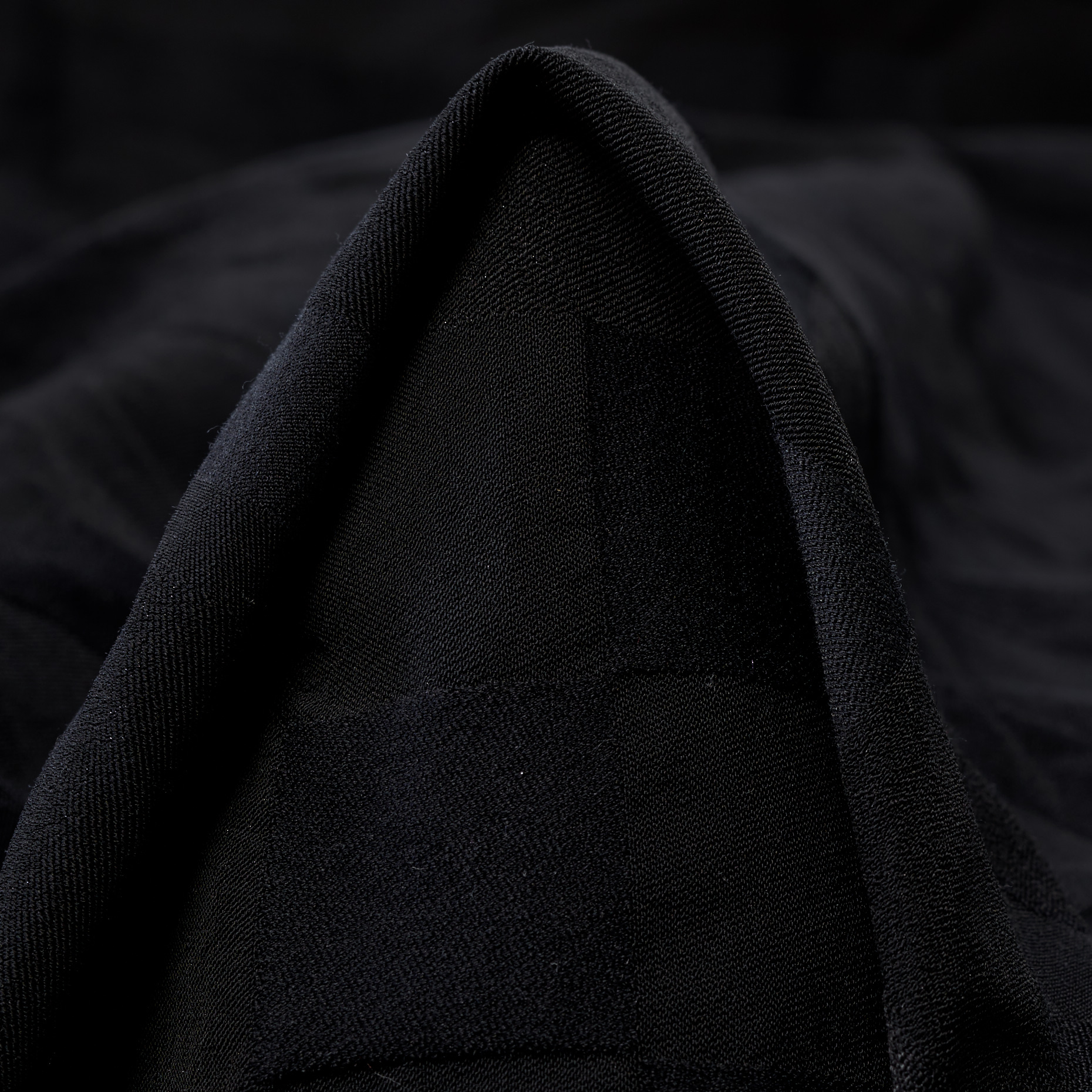 COTTON, VISCOSE, STRIPES, RAVEN BLACK (F000048690)