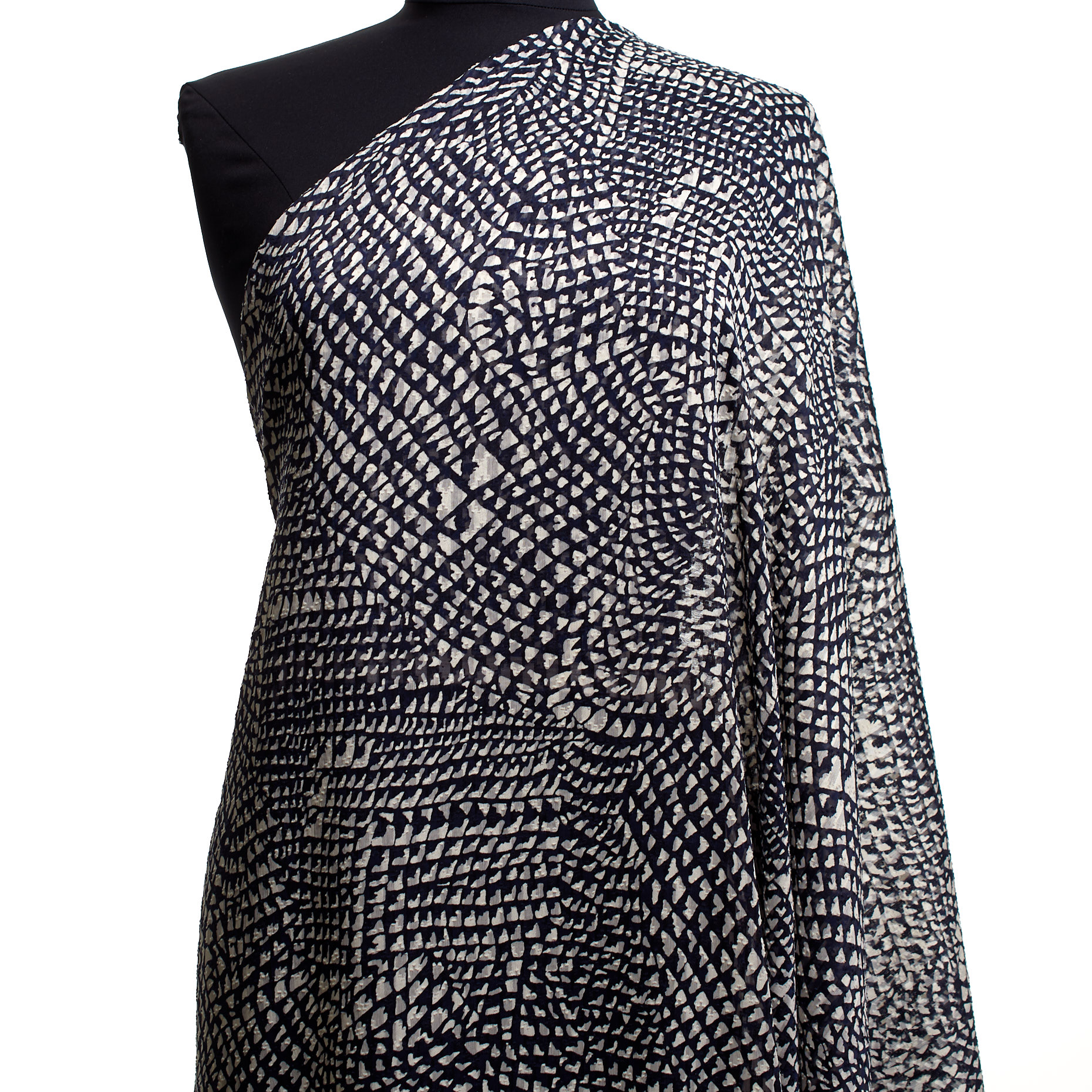 Chifón, Estampado, Polar Night&Ivory (F000043241) - Maniquí