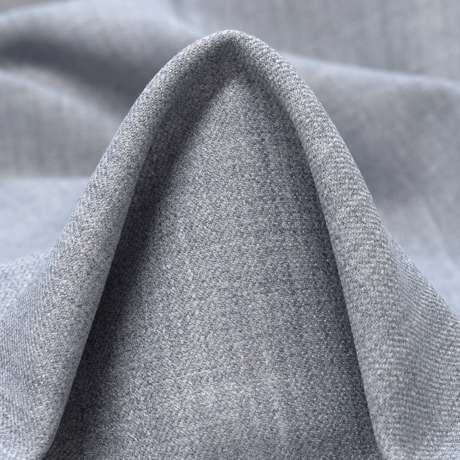 DOUBLE, WOOL BLEND, MELANGE, SILVER (F000039180)