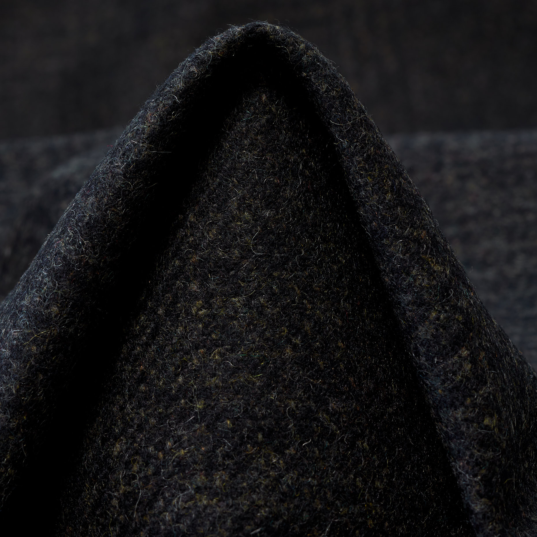 BOILED WOOL, CHECK, ELASTIC, DARK SHADOW&GRAPE LEAF