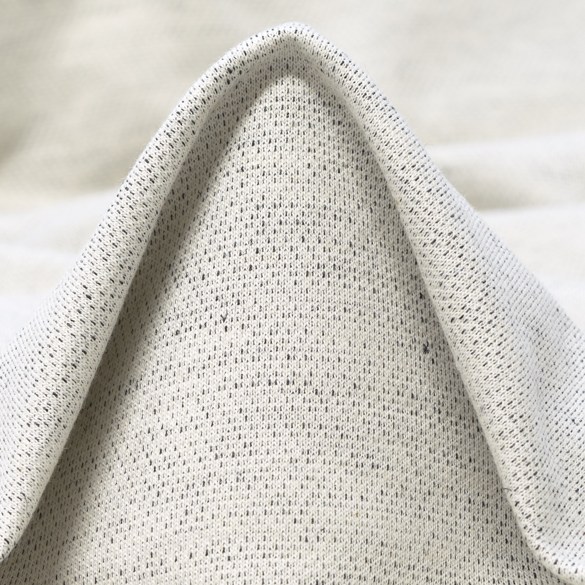 JERSEY, COTTON, MELANGE, VAPOROUS GRAY&BLACK SAND (F000032255)