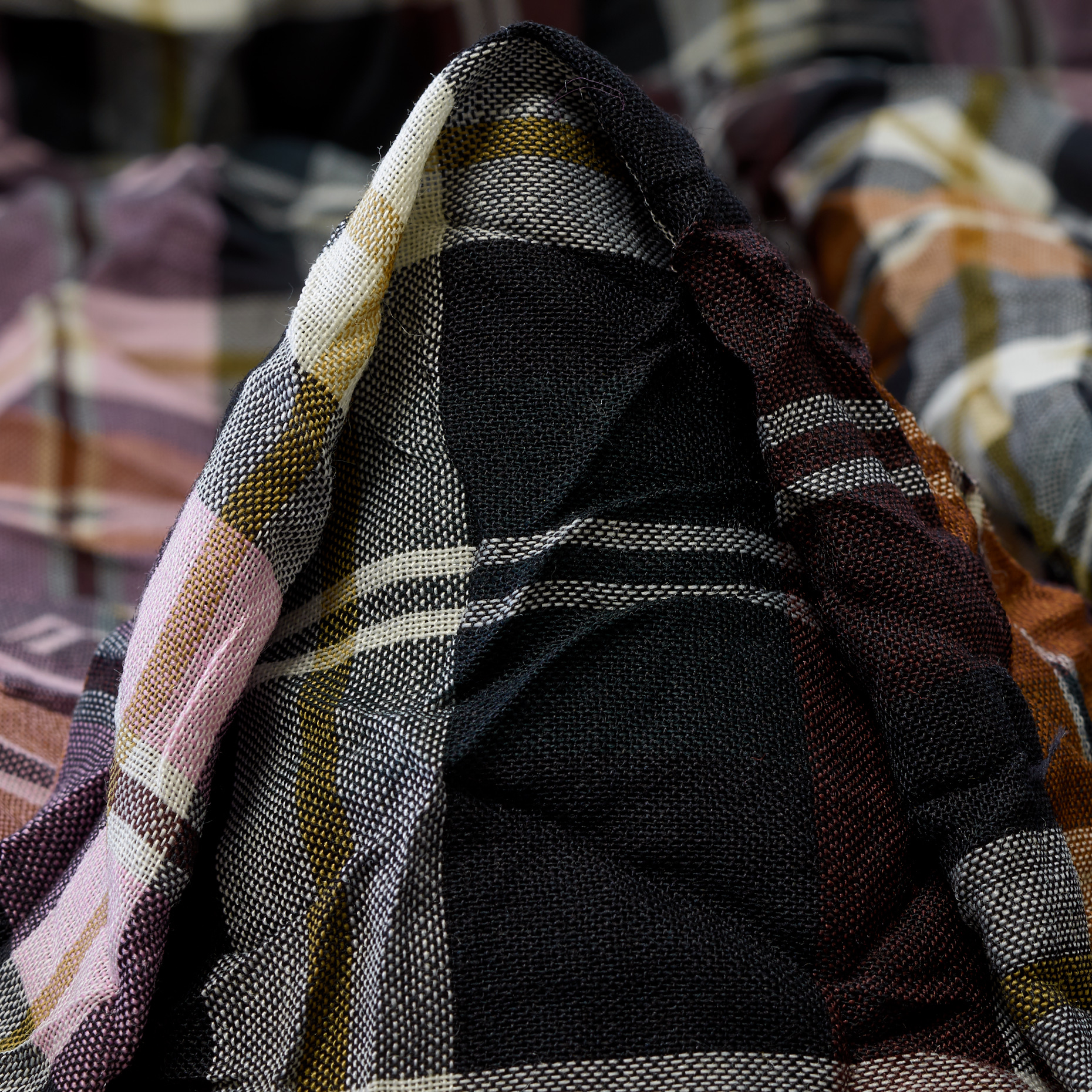 Crash, Wool Blend, Check, Mahogany&Snow White (T0000631)