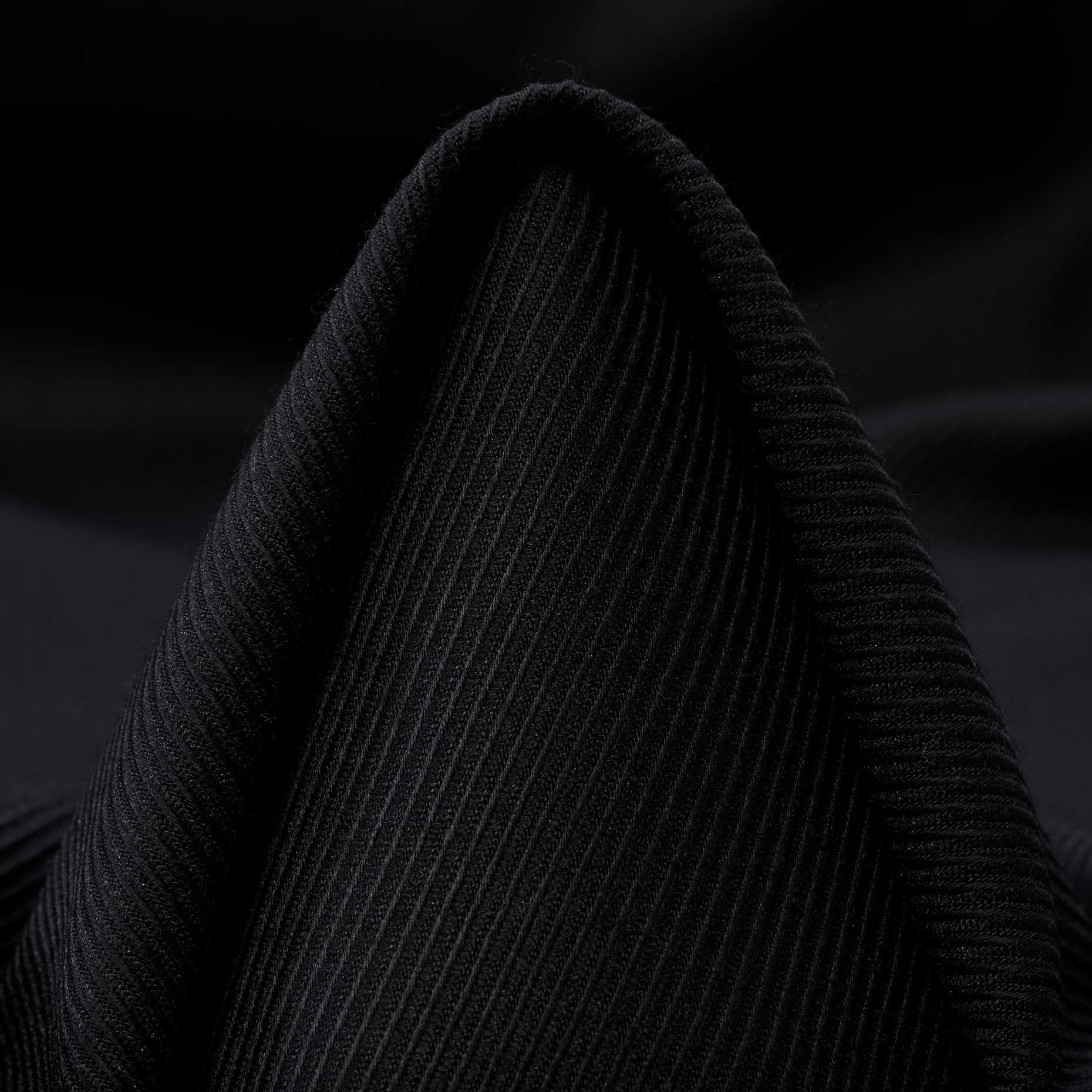 TWILL, VIRGIN WOOL, ELASTIC, RAVEN BLACK (F000046290)