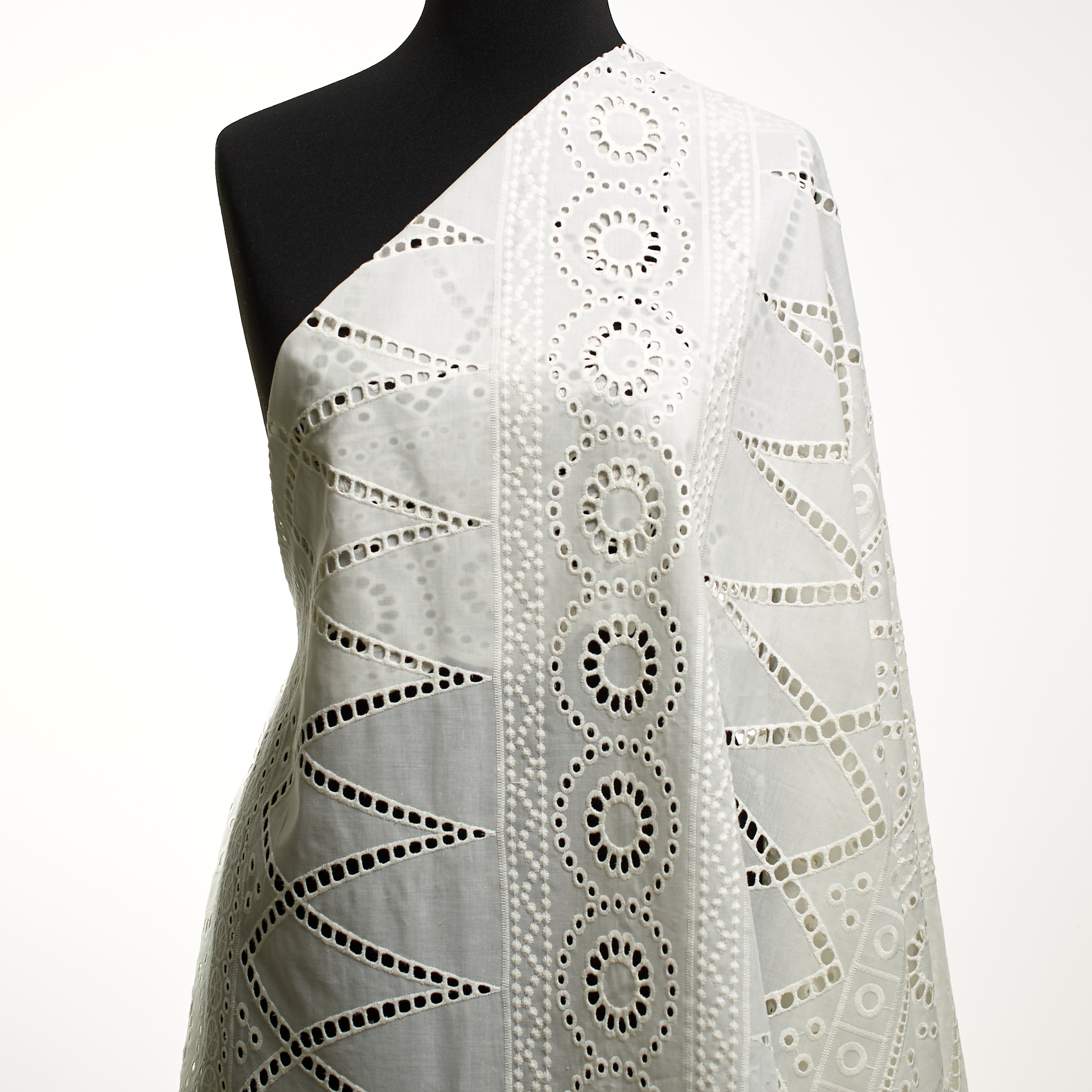 Koronka, Bawełna, Haftowane, Snow White (F000049212) - Manekin