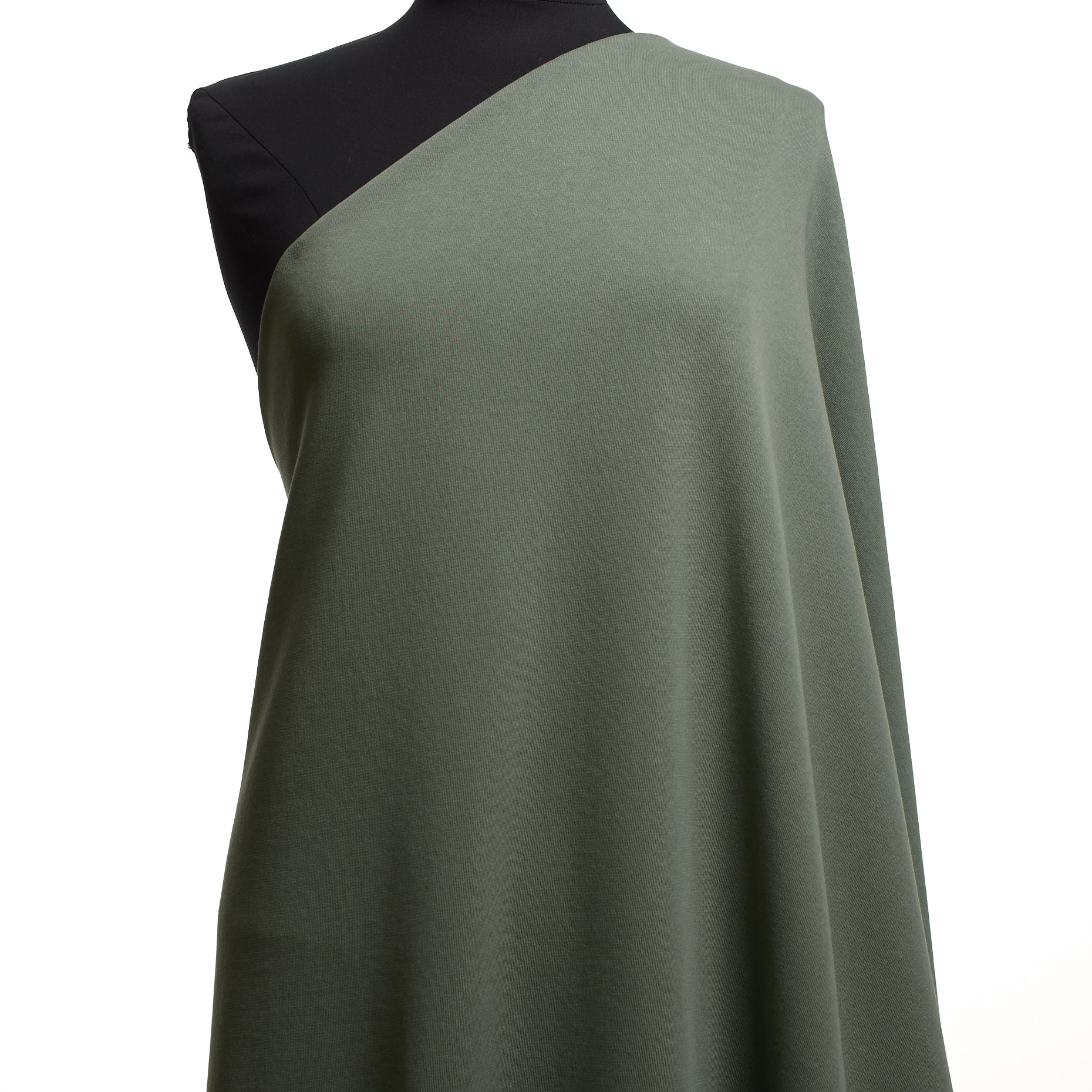 JERSEY, FRENCH TERRY, COTTON, SAGE (F000038691) - Mannequin