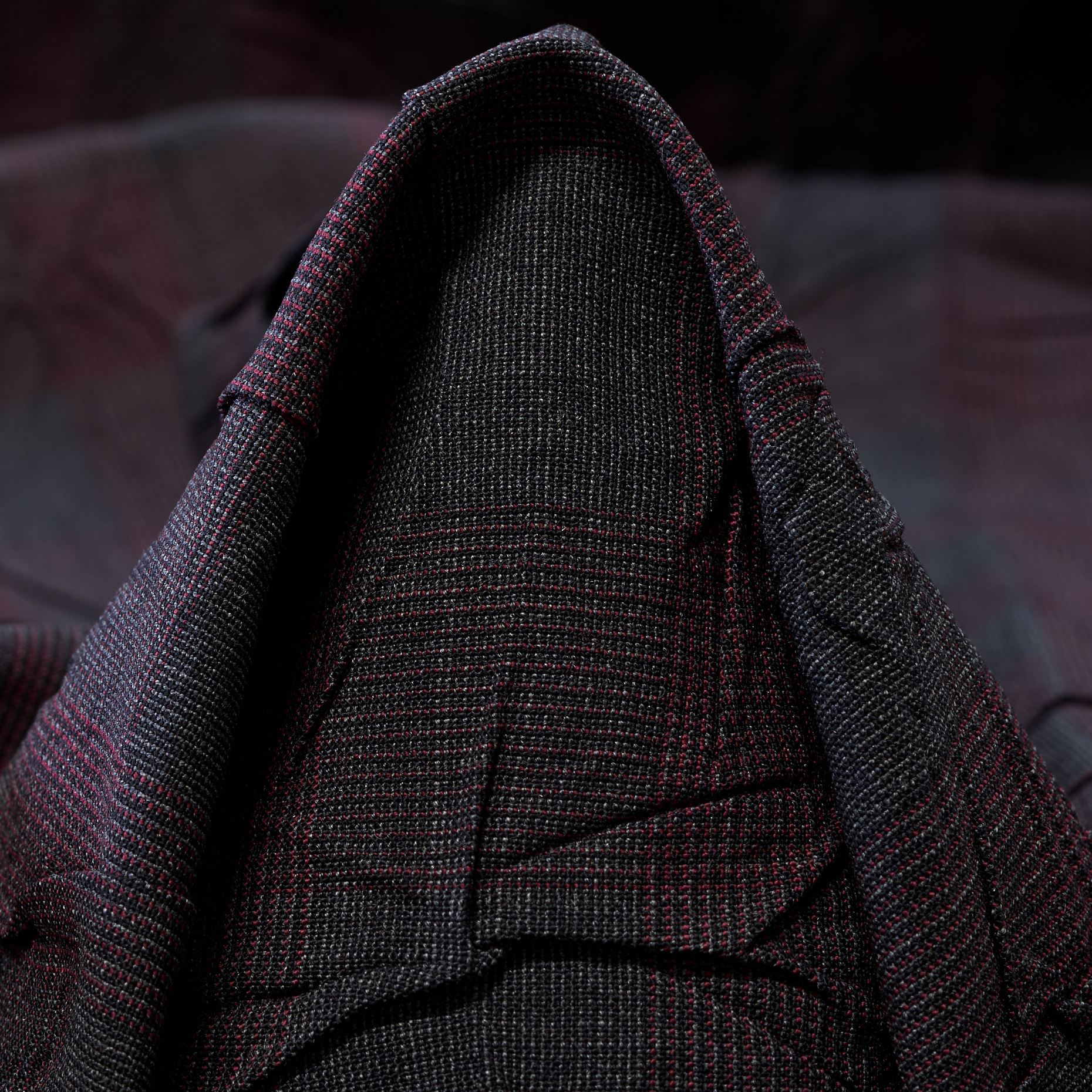 CRASH, VIRGIN WOOL, CHECK, STEEL GRAY&BAROQUE ROSE (T0000762)