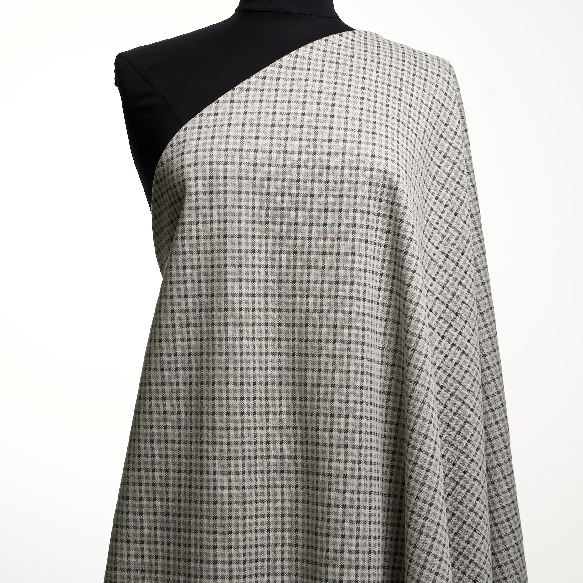 Jersey, Jacquard, Algodón, White Onyx&Ghost Gray (F000044349) - Maniquí