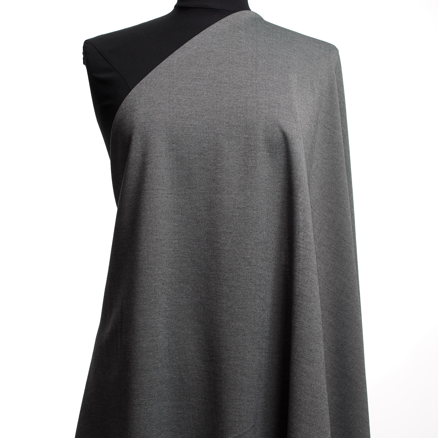 JERSEY, COTTON, MELANGE, STEEL GRAY (F000044941) - Mannequin