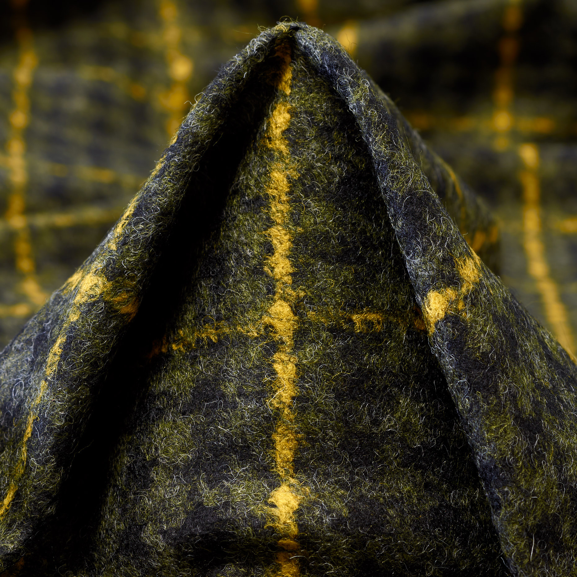 Jersey, Wolle Mix, Karo, Capulet Olive&Yellow Balloon (F000041559)