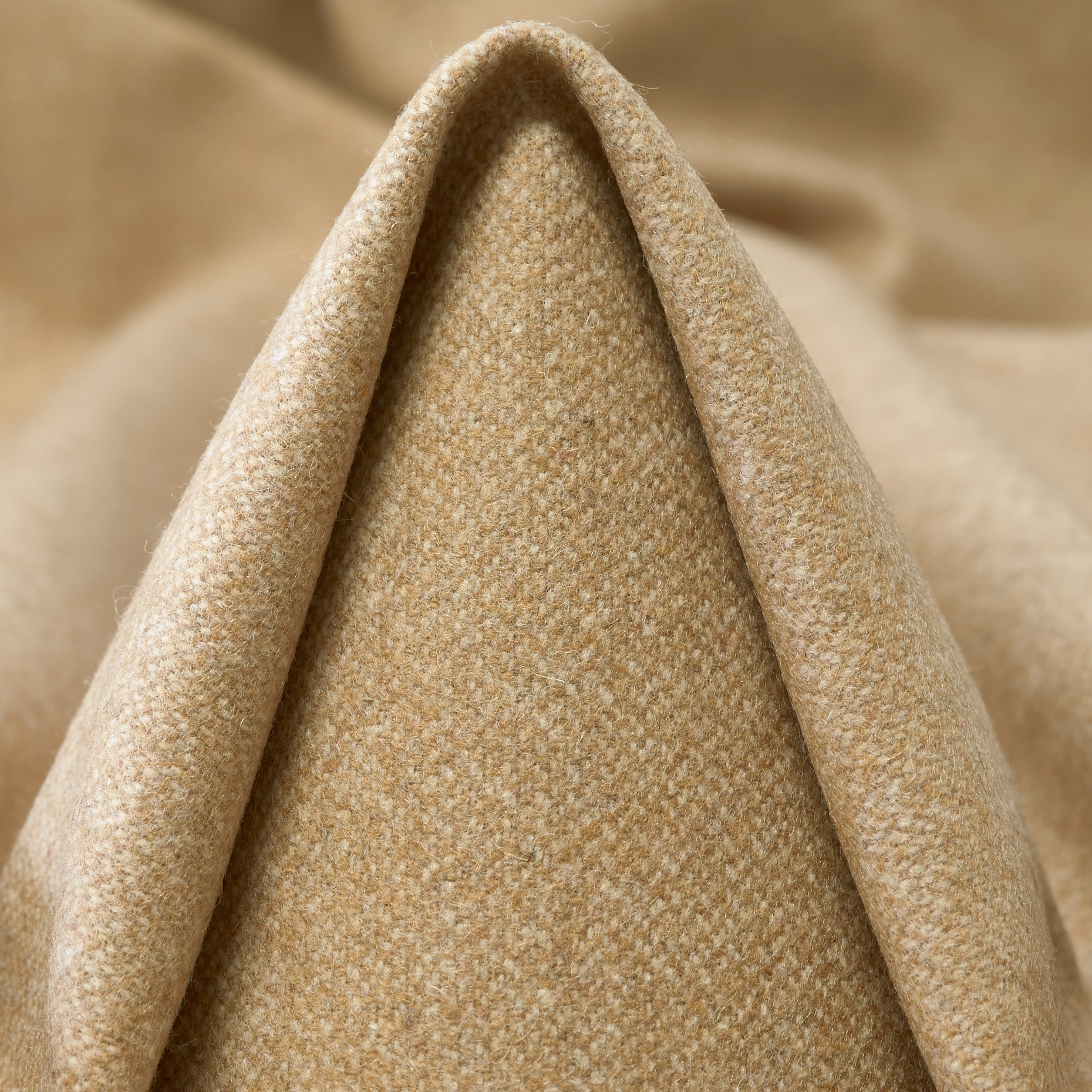 BOILED WOOL, CASHMERE BLEND, MELANGE, CROISSANT (F000047958)