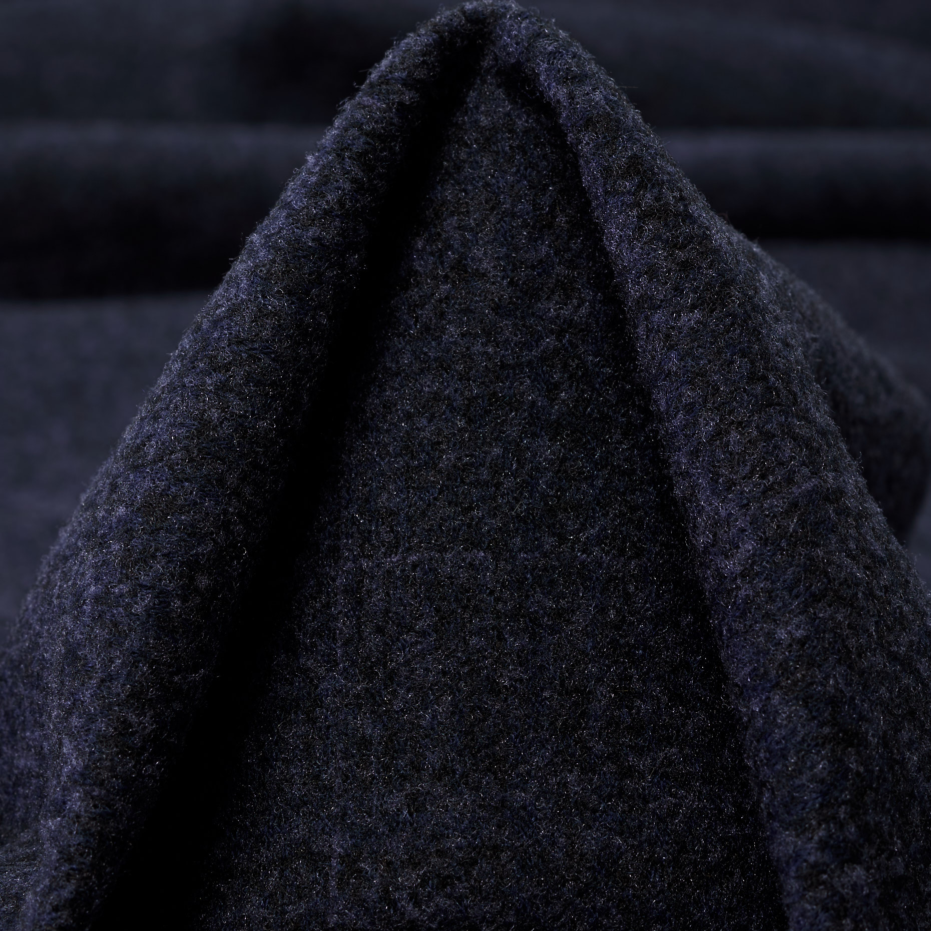 Jersey, Jacquard, Cadre, Midnight Blue (F000035807)