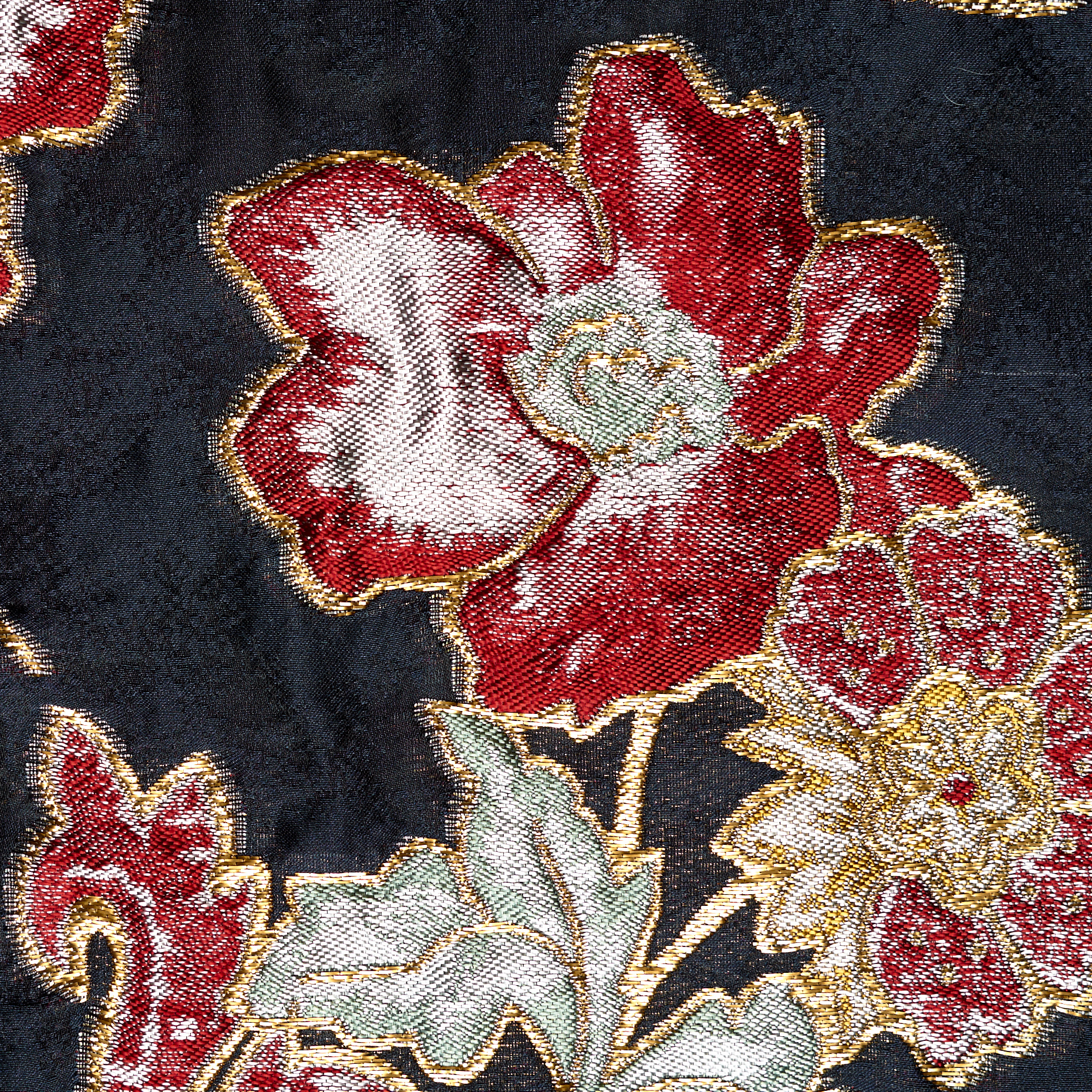Jacquard, Cloquet, Seda, Red Dahlia (P2-0000110) - Tejido