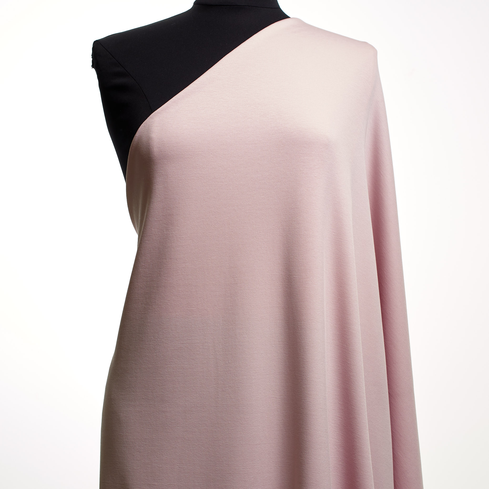 Трикотажная Резинка, Хлопок с эластаном, Стрейч, Rose Quartz (F000042729) - Манекен