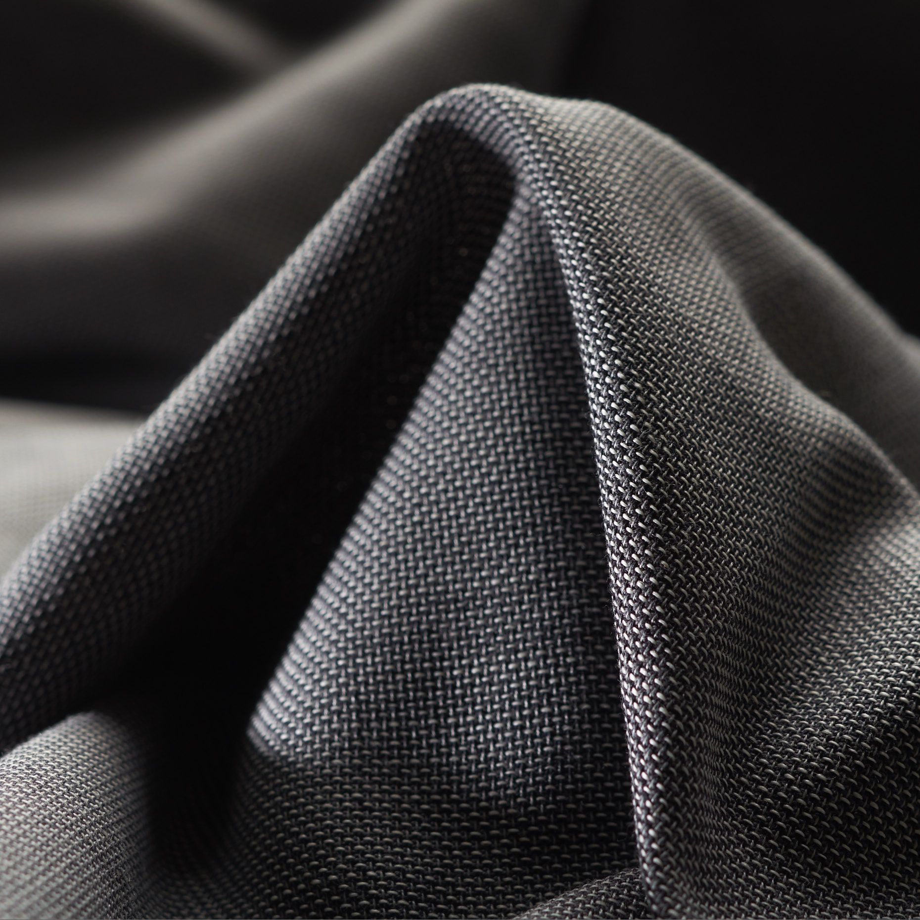 FINE WOOL, COTTON, MELANGE, ANTHRACITE (F000023986)