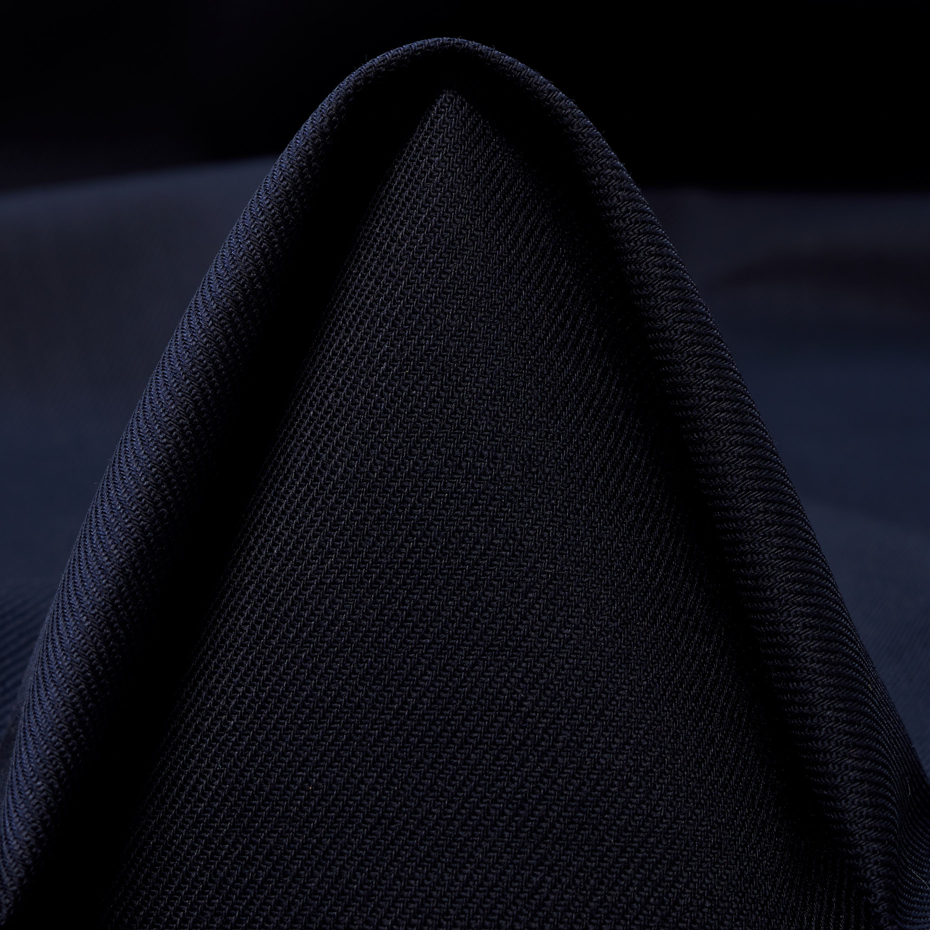 TWILL, VIRGIN WOOL, COATED, PARISIAN NIGHT (F000044680)