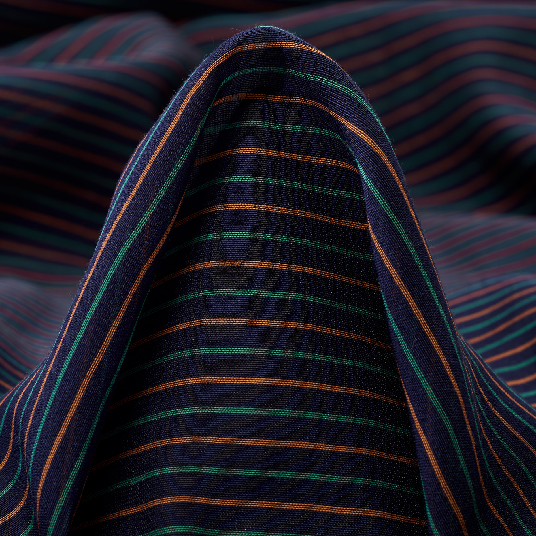 Chiffon, Cotone, Seta, Blue Depths&Kumquat (F0002197)