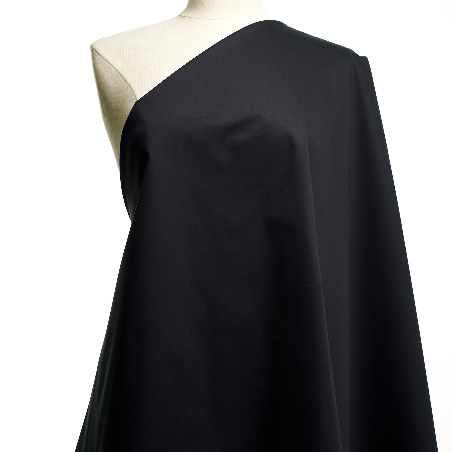 TWILL, COTTON, ELASTIC, RAVEN BLACK (F000045578) - Mannequin