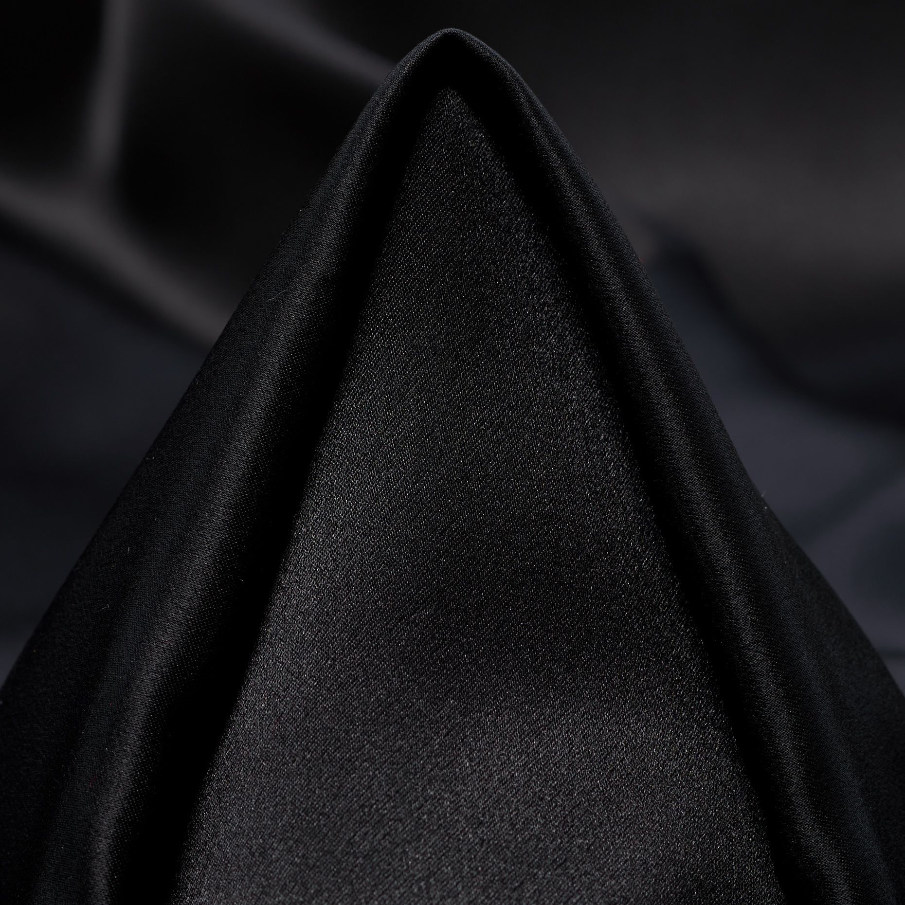 Satin, Seide, Schimmernd, Raven Black (F000046627)