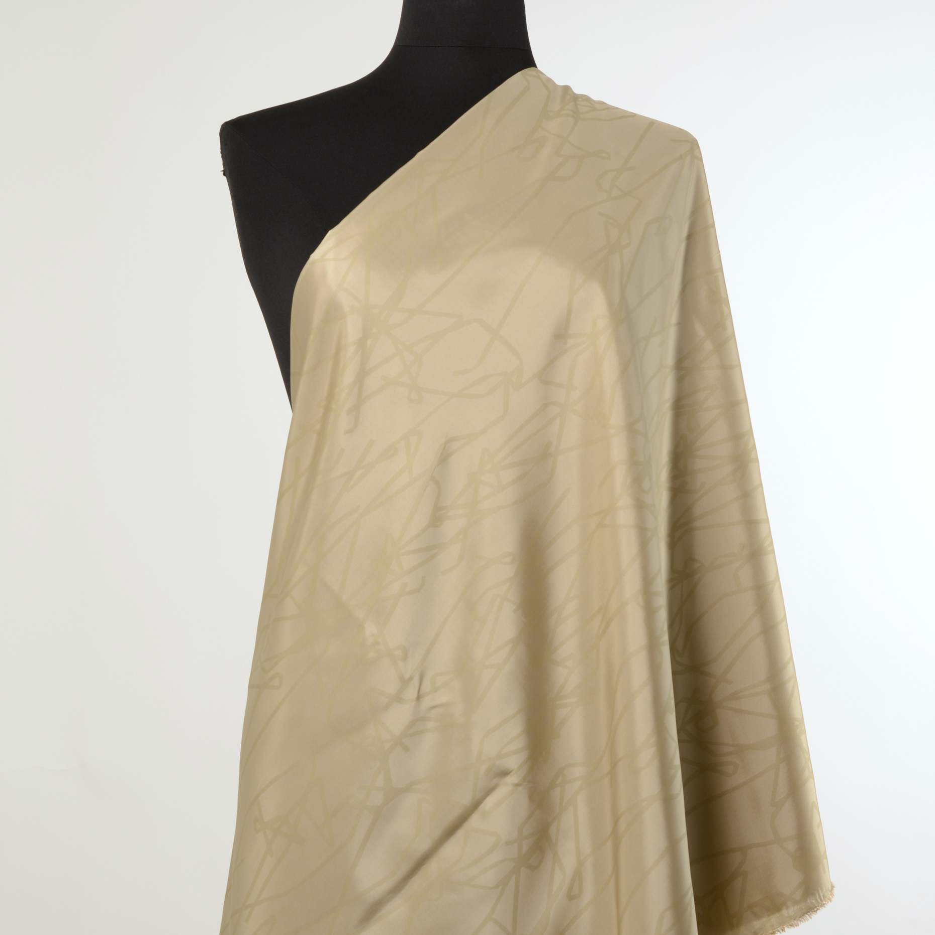 Wiskoza, Podszewka, Wydrukowany, Powder (F000019585) - Manekin